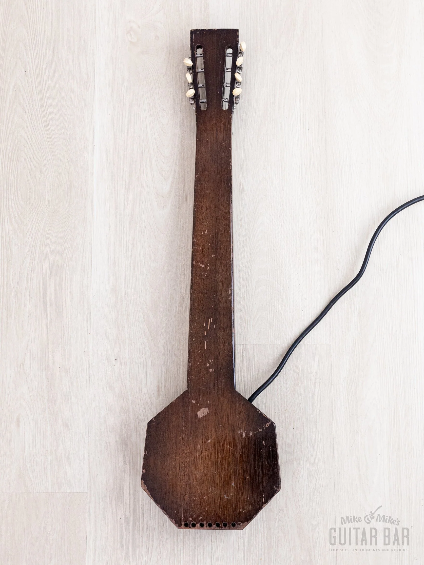 1930s AudioVox 7-String "Frying Pan" Vintage Lap Steel w/ Case, Seattle-Made, Paul Tutmarc - Image 3
