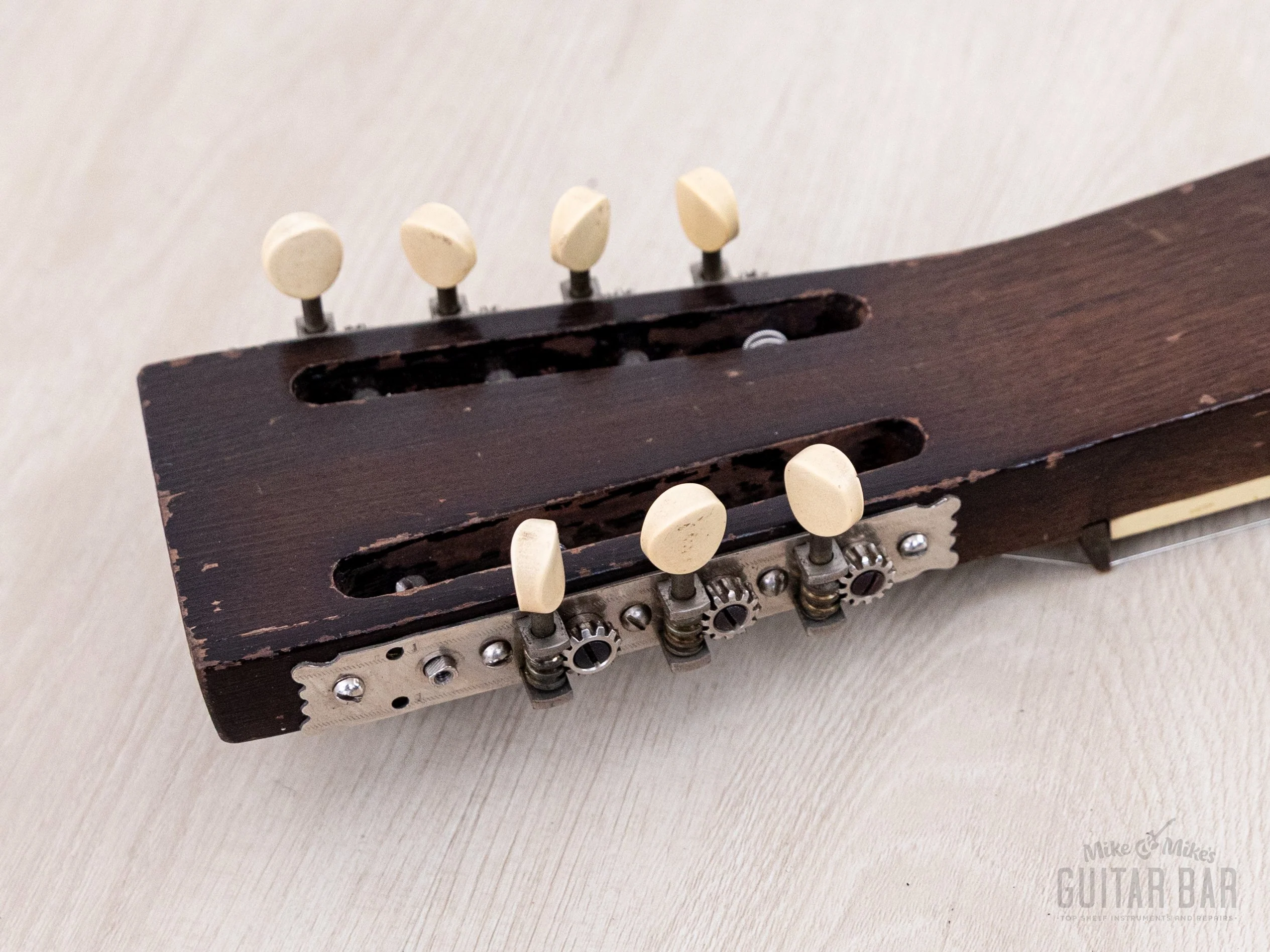 1930s AudioVox 7-String "Frying Pan" Vintage Lap Steel w/ Case, Seattle-Made, Paul Tutmarc - Image 5
