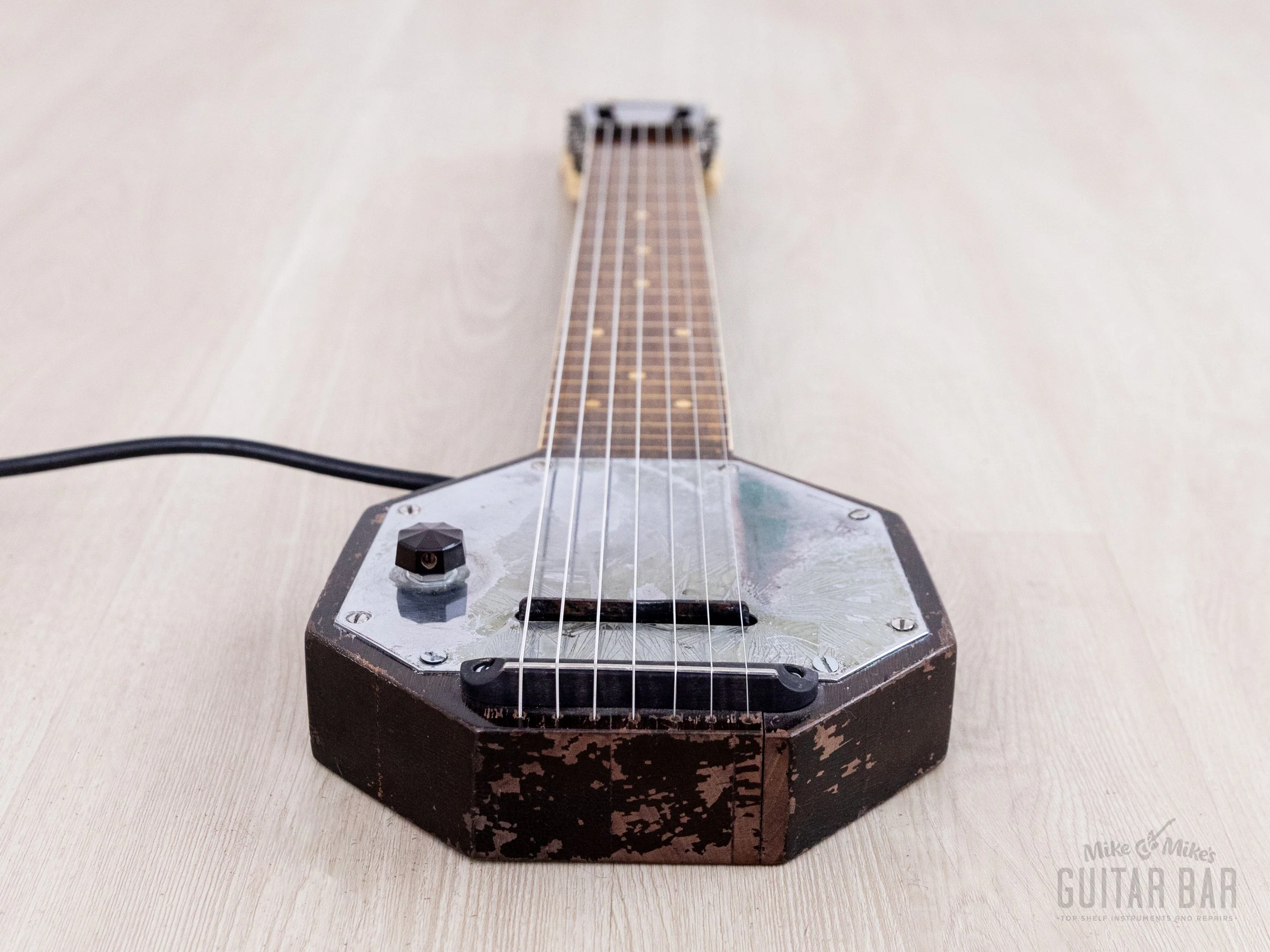 1930s AudioVox 7-String "Frying Pan" Vintage Lap Steel w/ Case, Seattle-Made, Paul Tutmarc - Image 8