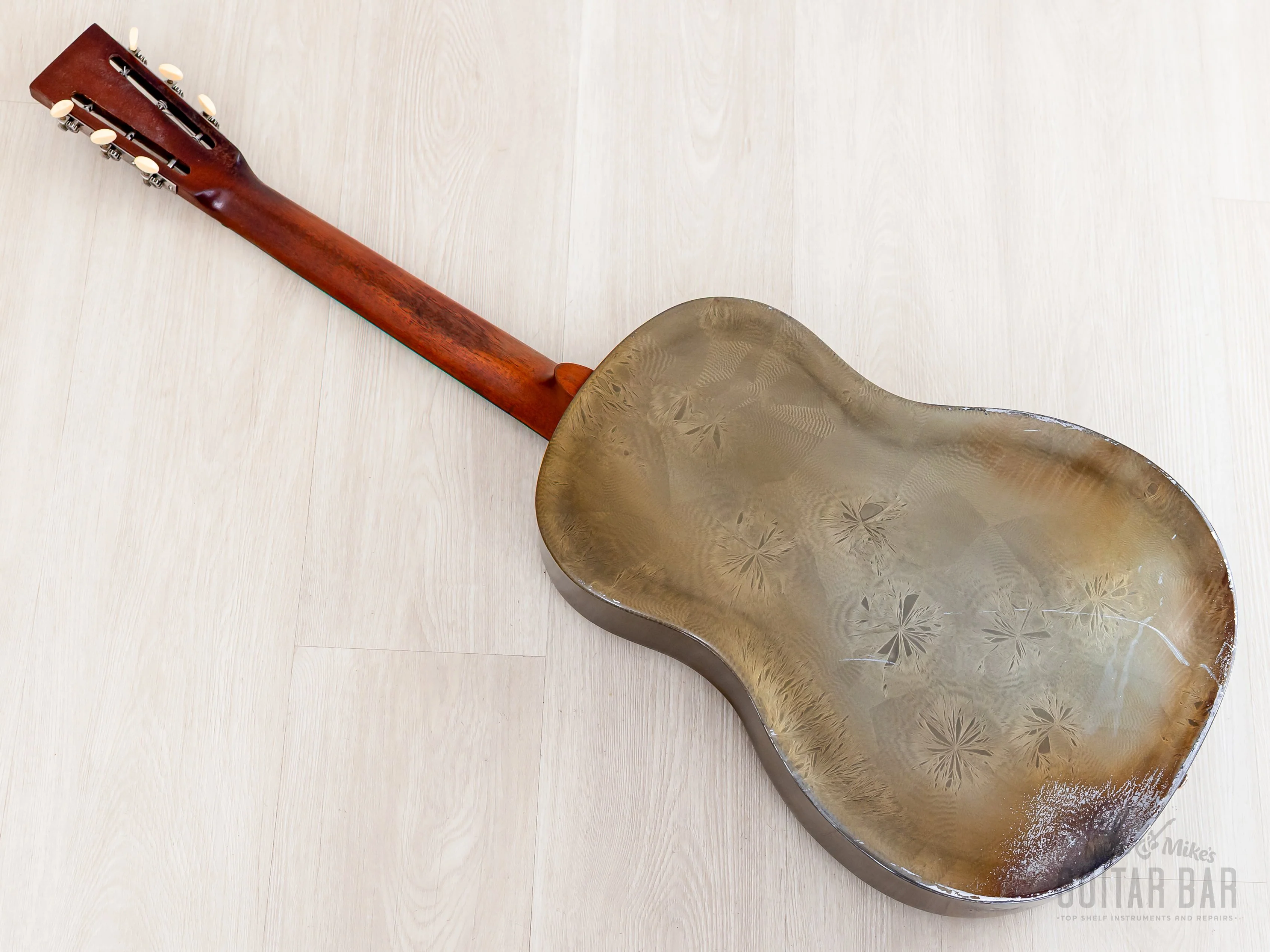 1931 National Sears, Roebuck & Co. Duolian Vintage Single Cone Resonator Frosted Duco w/ Case - Image 15