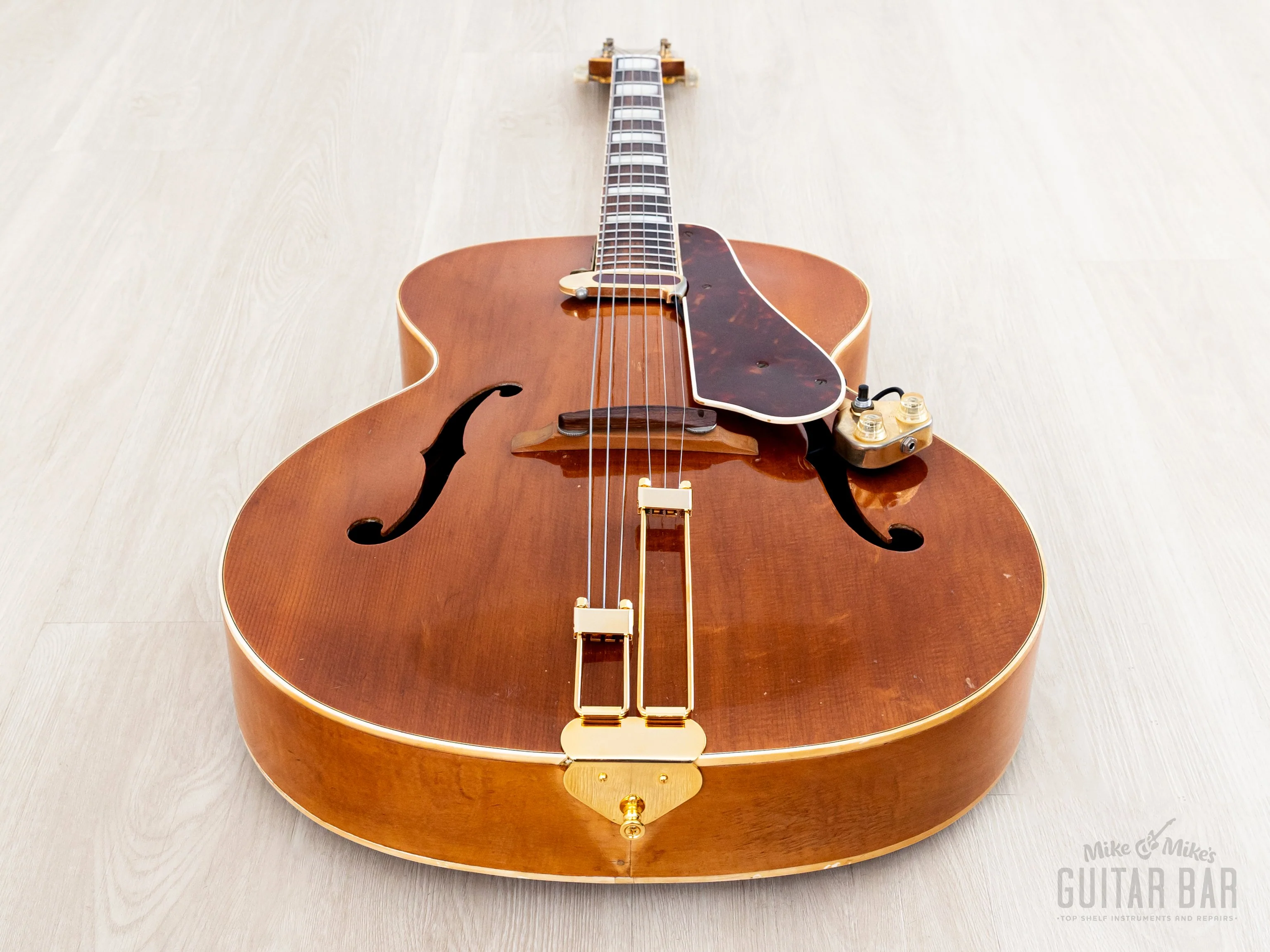 1949 Epiphone Broadway Vintage Archtop Guitar Blonde w/ DeArmond Rythm Chief 1000 Pickup & Case - Image 13