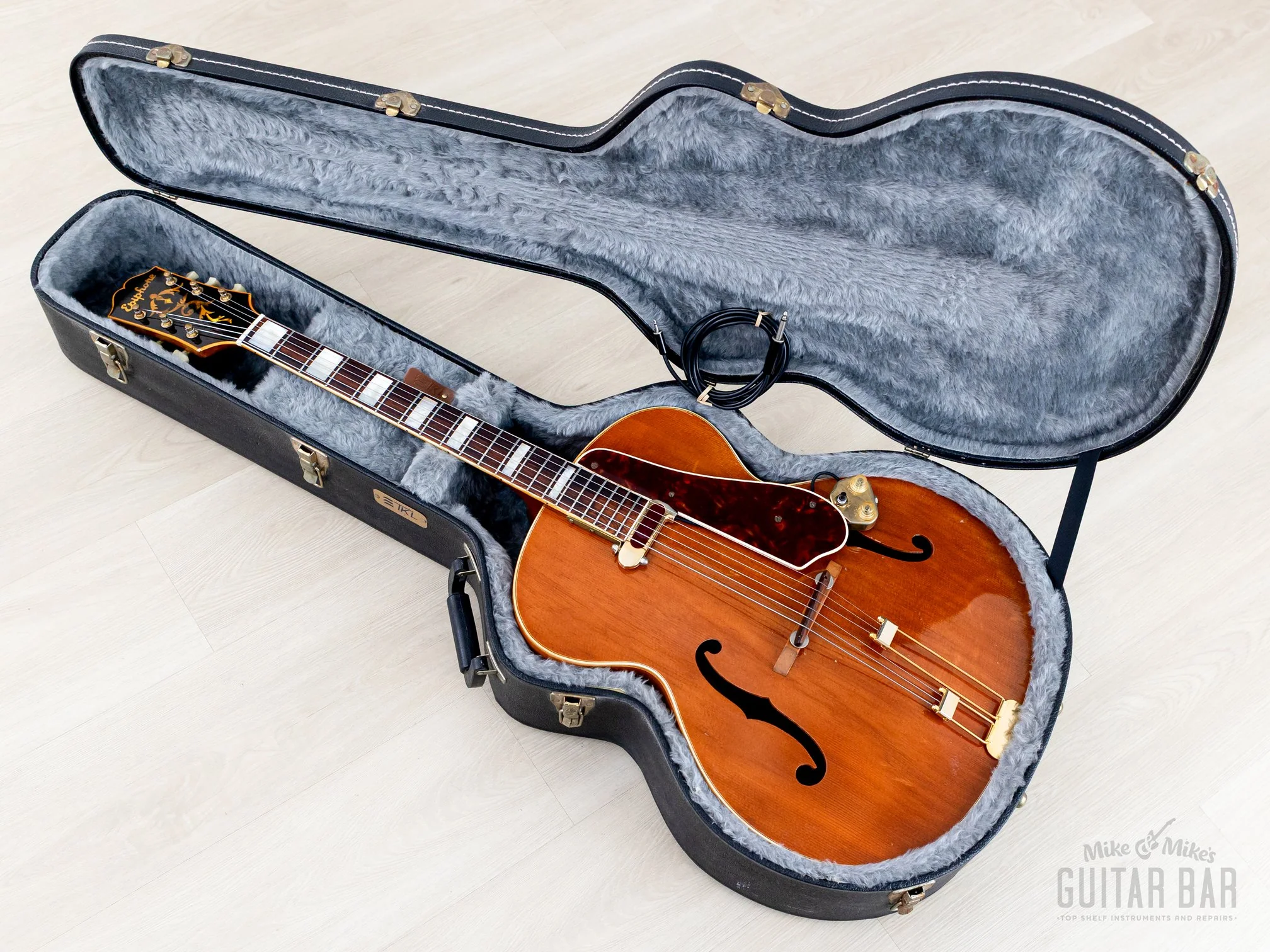 1949 Epiphone Broadway Vintage Archtop Guitar Blonde w/ DeArmond Rythm Chief 1000 Pickup & Case - Image 20