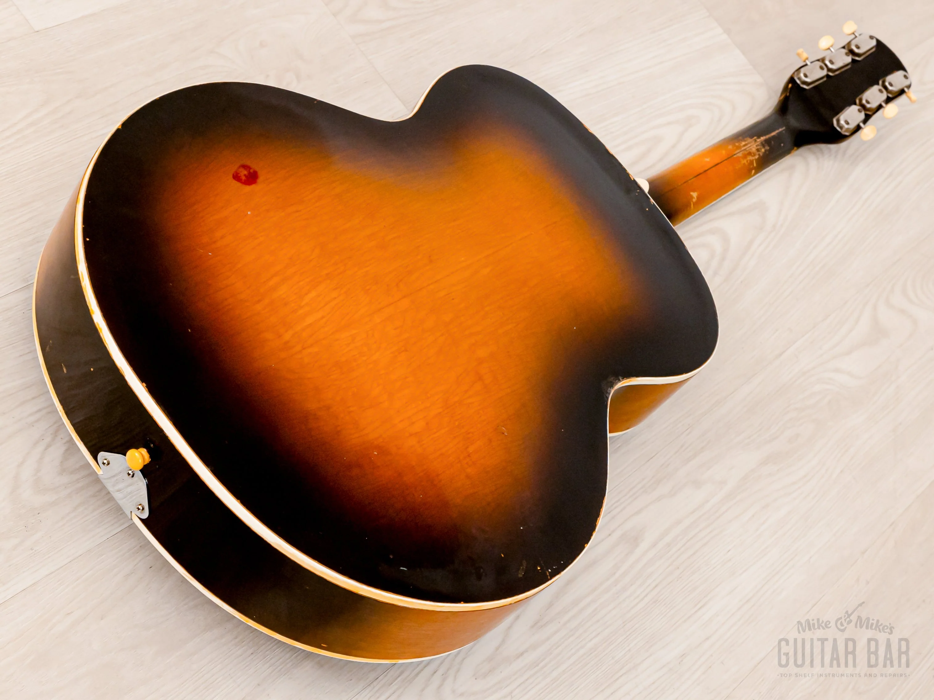 1940s Gretsch Synchromatic 100 Vintage Archtop Acoustic Guitar Sunburst w/ Case - Image 15