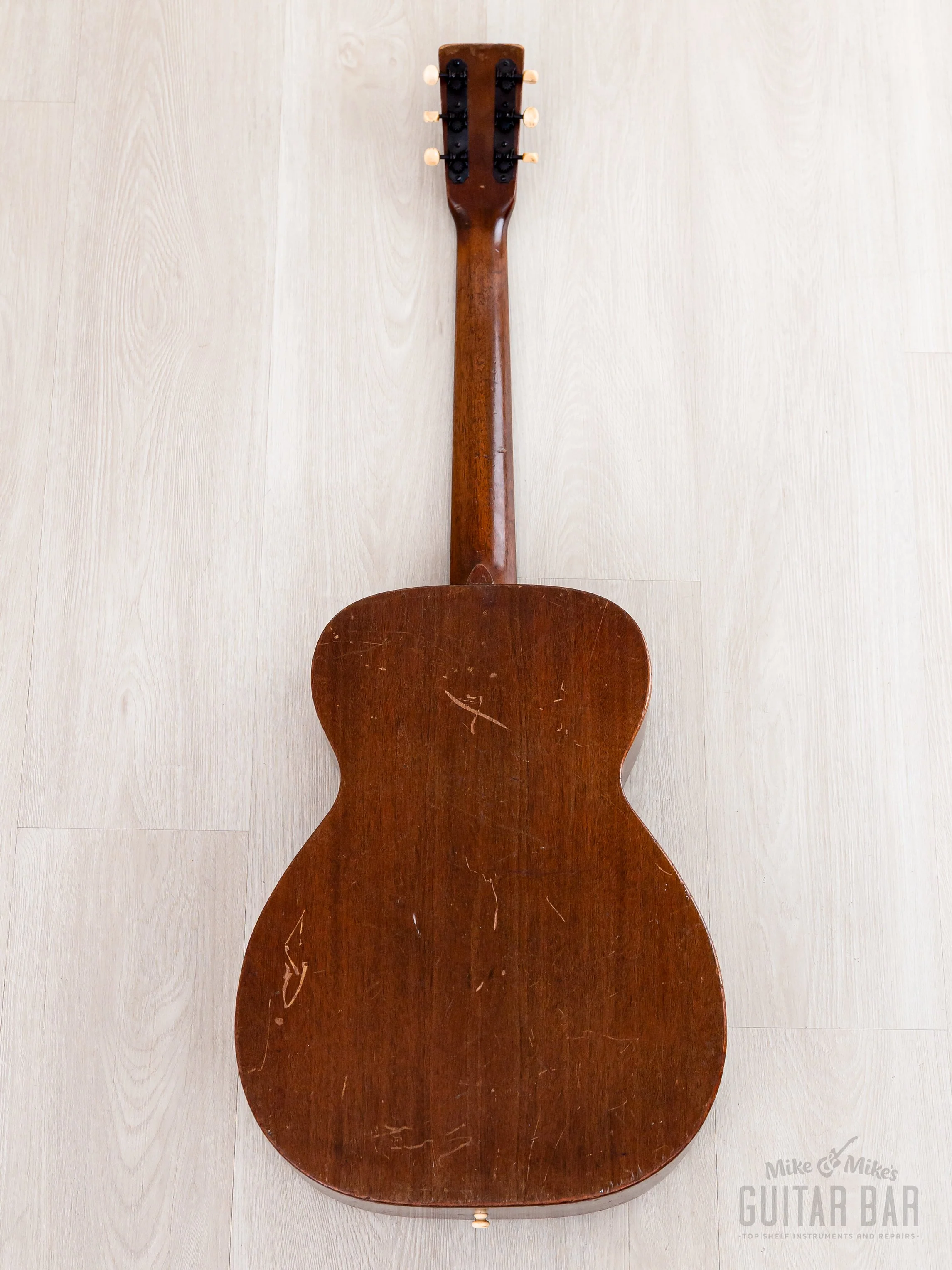 1943 Martin 0-15 Wartime Mahogany-Topped Vintage Acoustic Guitar w/ Case - Image 3