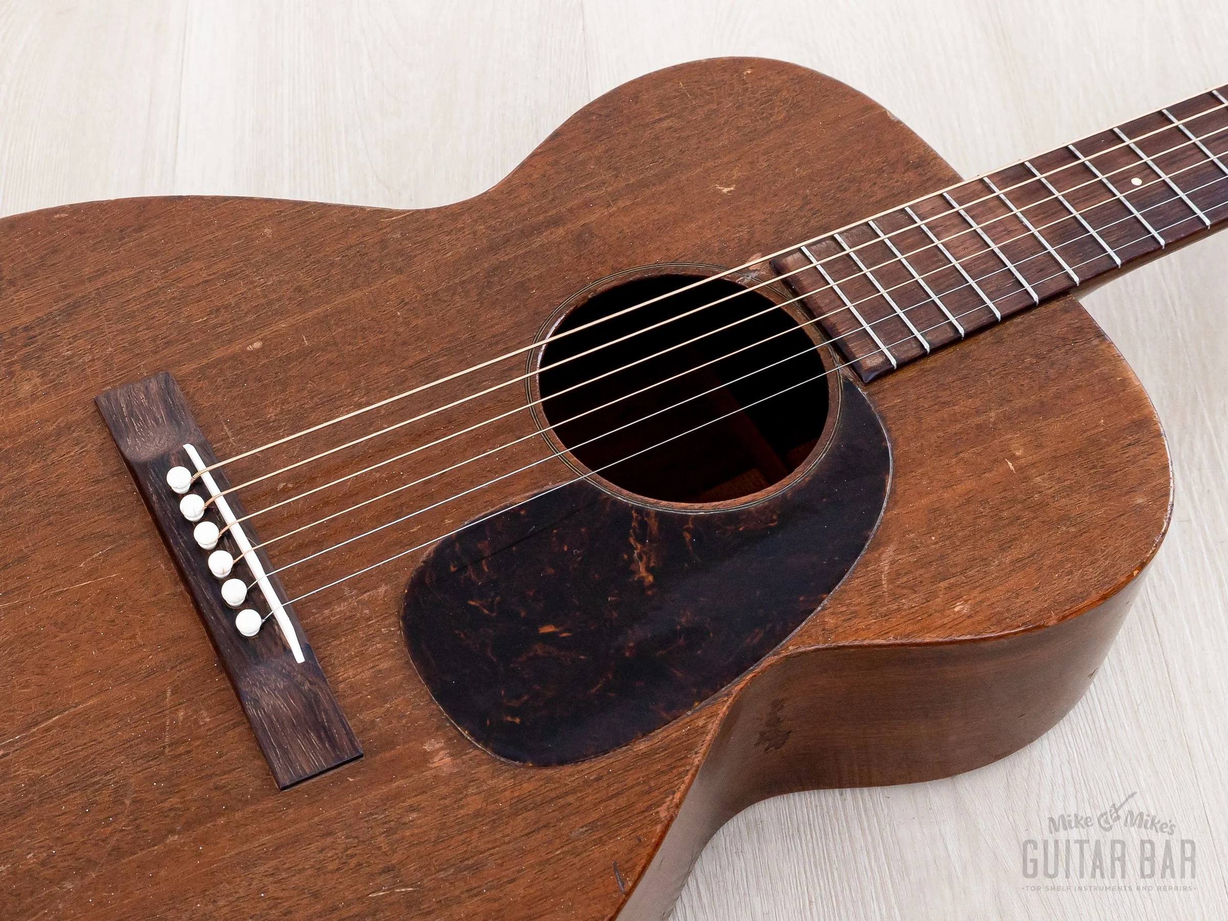 1943 Martin 0-15 Wartime Mahogany-Topped Vintage Acoustic Guitar w/ Case - Image 7