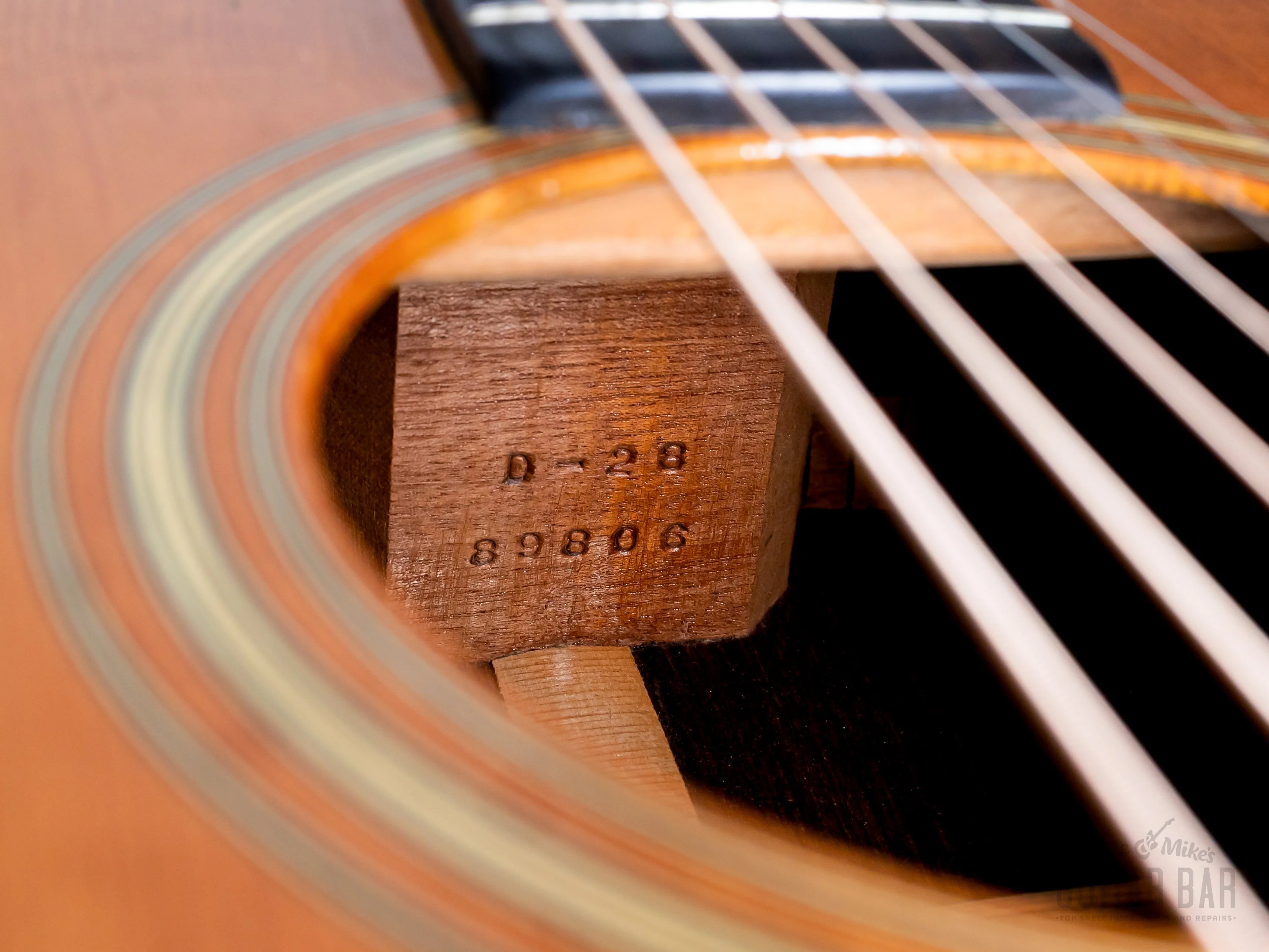 1944 Martin D-28 Wartime Herringbone Vintage Dreadnought Acoustic Guitar w/ Case - Image 6