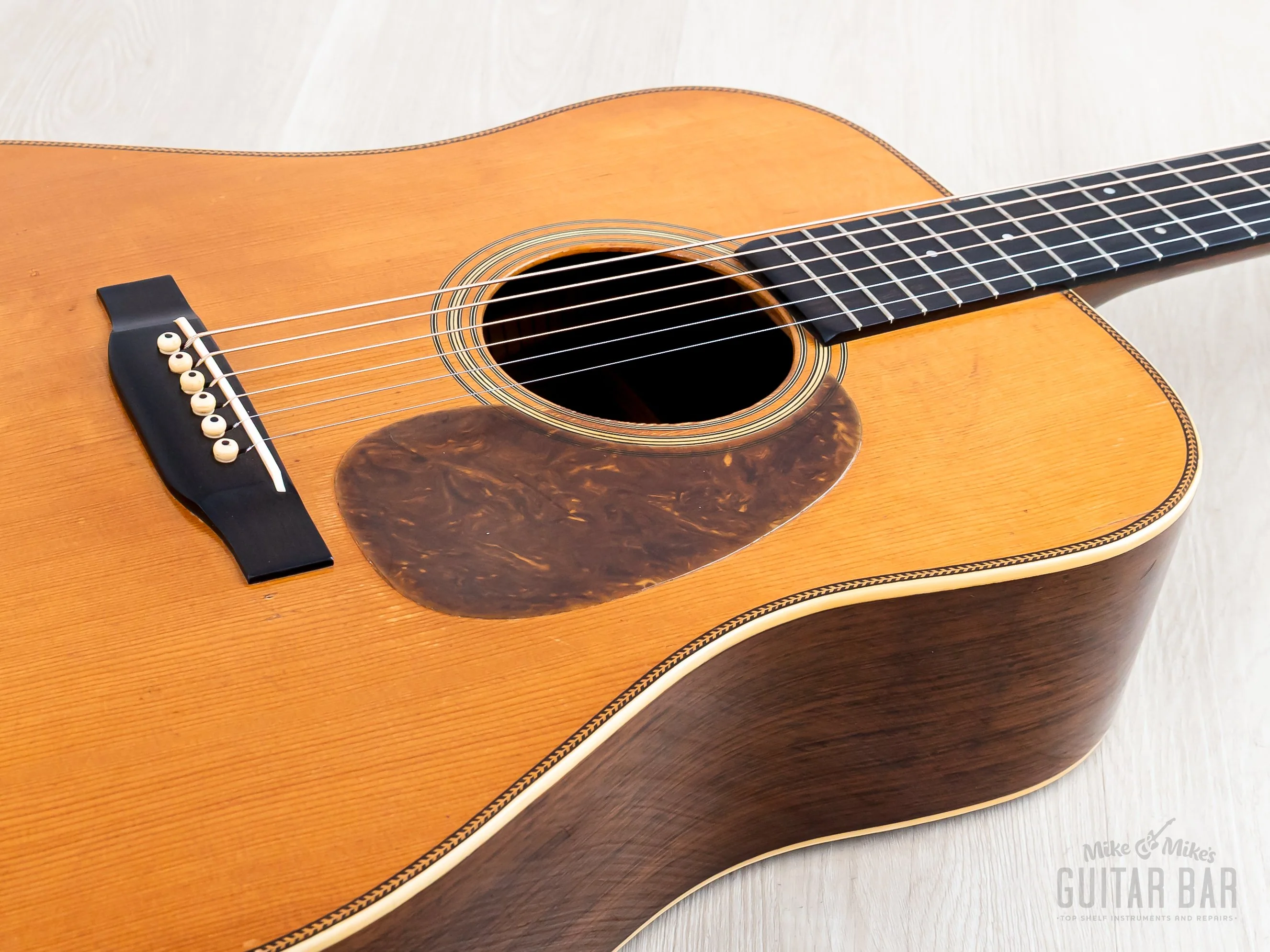 1944 Martin D-28 Wartime Herringbone Vintage Dreadnought Acoustic Guitar w/ Case - Image 7