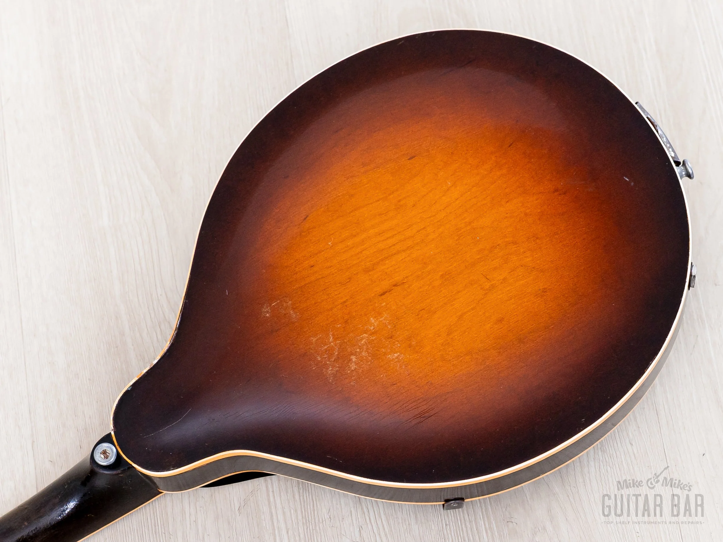1948 Gibson EM-150 Vintage A-Style Electric Mandolin Sunburst w/ P-90, Case - Image 15