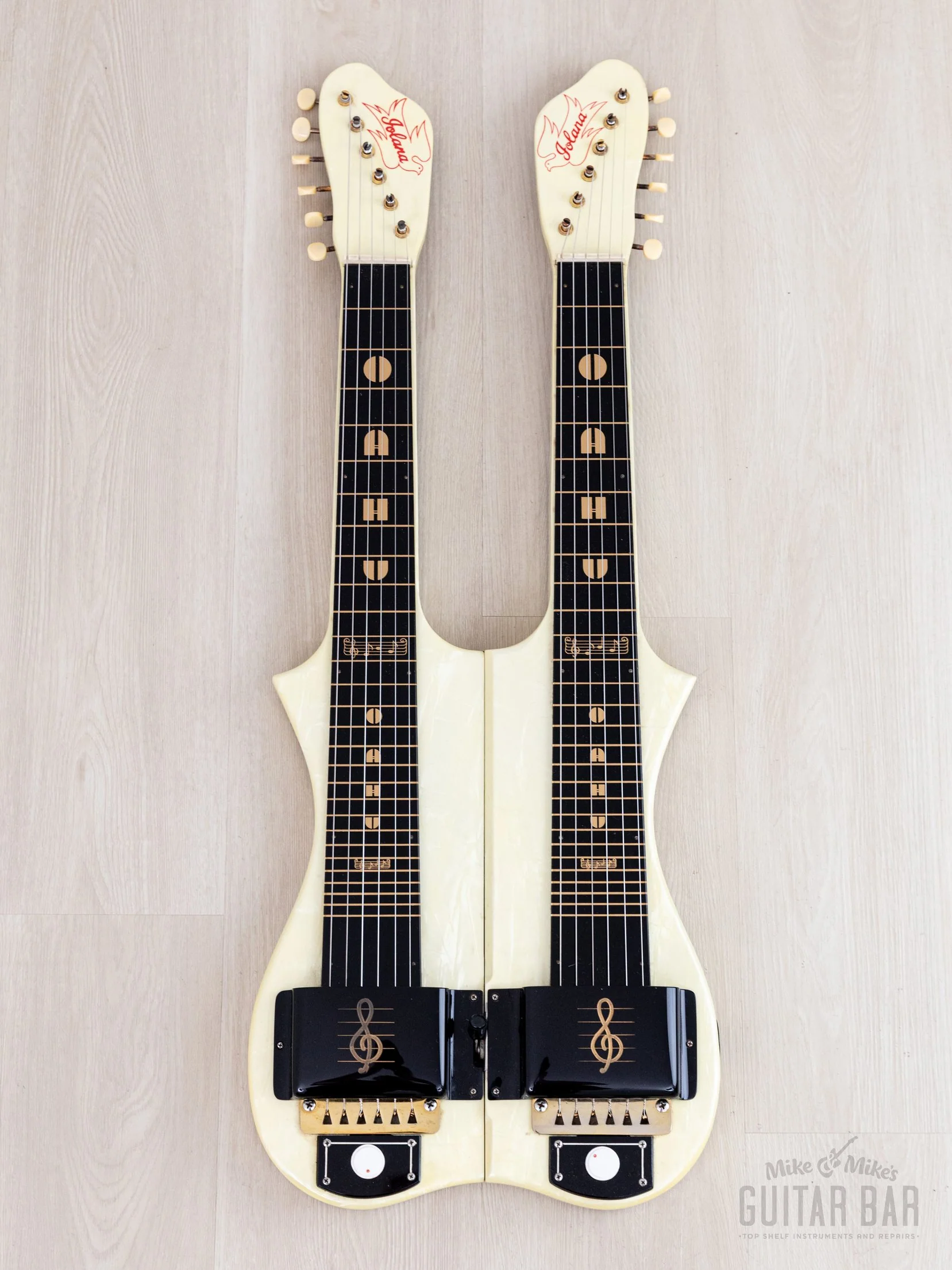 1950 Oahu Iolana Double Neck Valco-Made Lap Steel w/ 403K "Dolores" Bandstand Tube Amp 1x12 - Image 2
