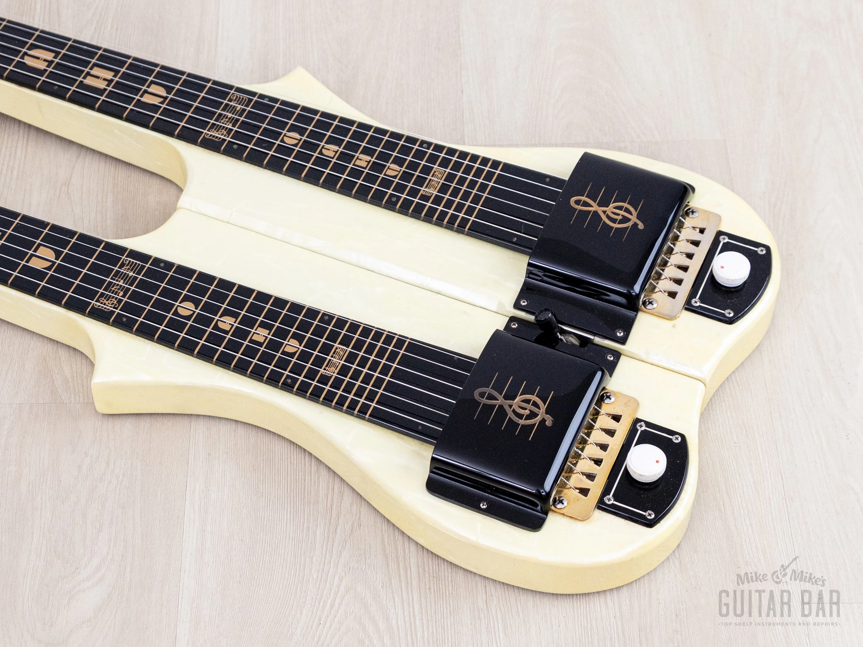 1950 Oahu Iolana Double Neck Valco-Made Lap Steel w/ 403K "Dolores" Bandstand Tube Amp 1x12 - Image 7