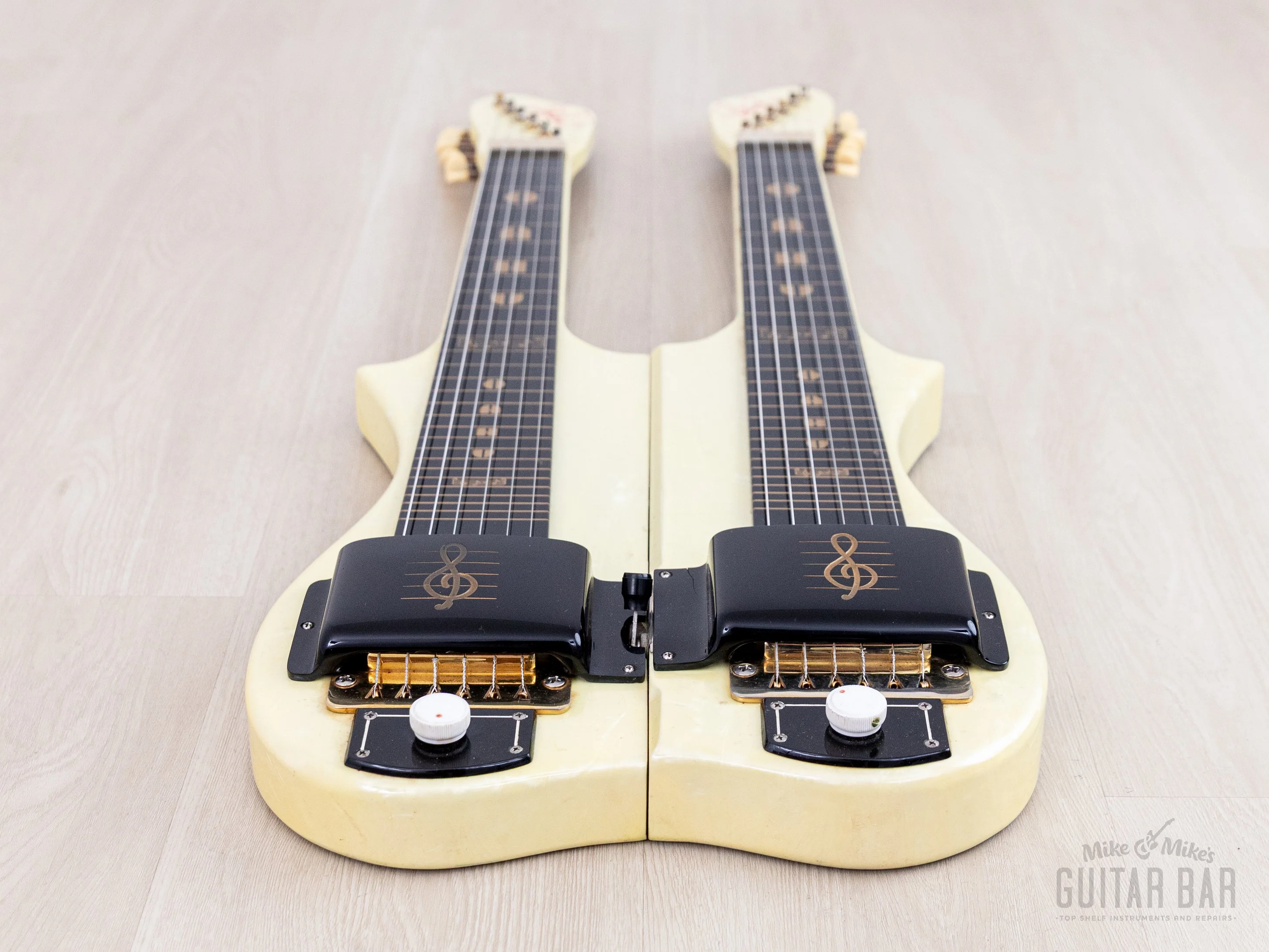 1950 Oahu Iolana Double Neck Valco-Made Lap Steel w/ 403K "Dolores" Bandstand Tube Amp 1x12 - Image 8