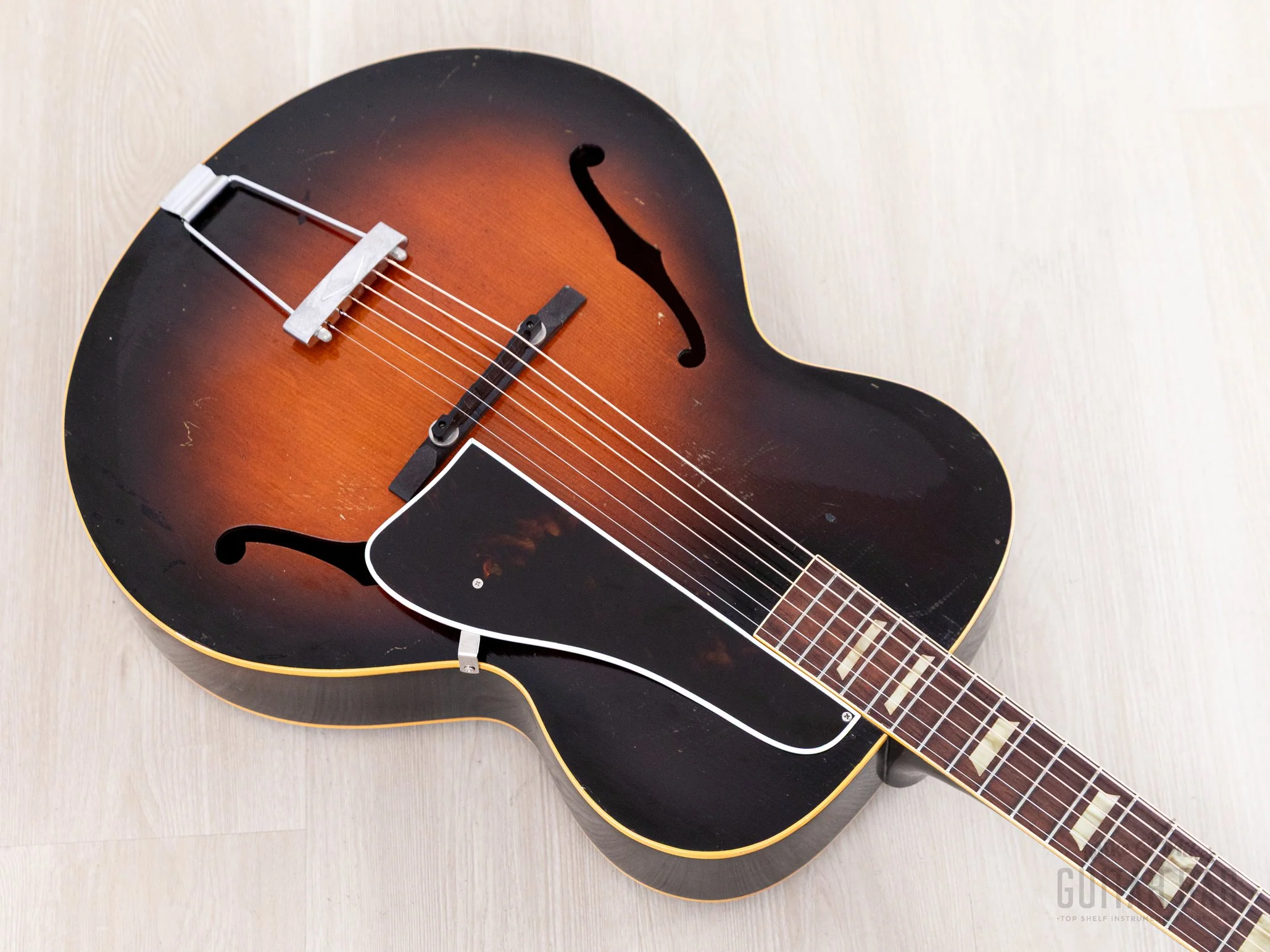 1951 Gibson L-50 Vintage Carved Top Archtop Acoustic Guitar Sunburst w/ Case - Image 13