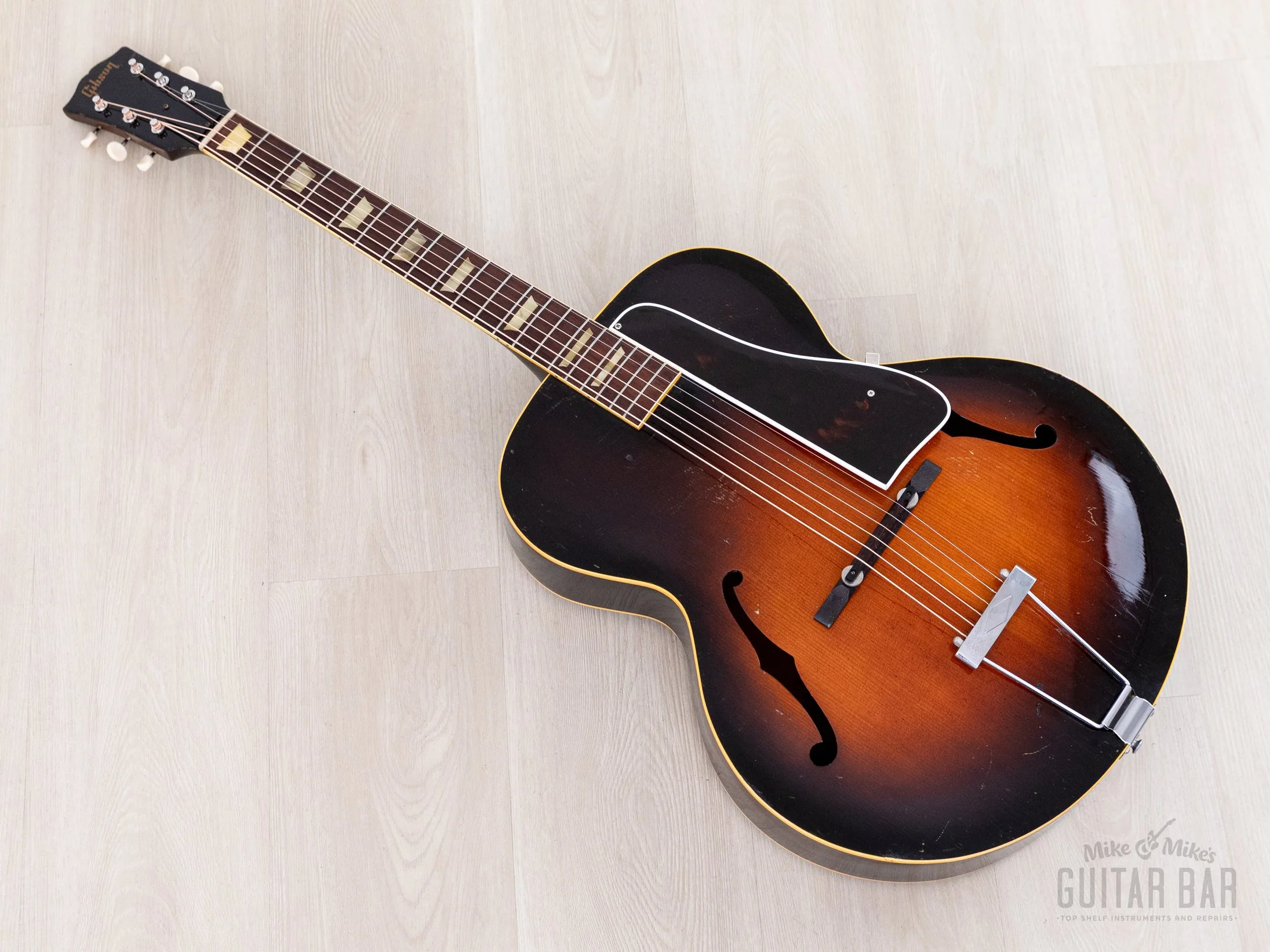 1951 Gibson L-50 Vintage Carved Top Archtop Acoustic Guitar Sunburst w/ Case - Image 16