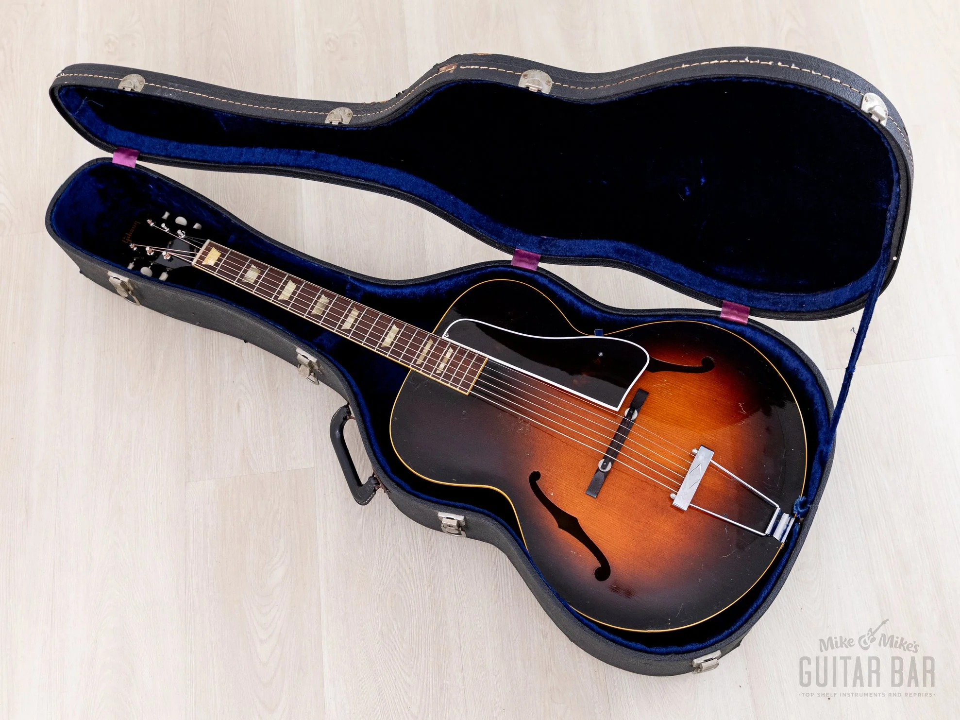 1951 Gibson L-50 Vintage Carved Top Archtop Acoustic Guitar Sunburst w/ Case - Image 25