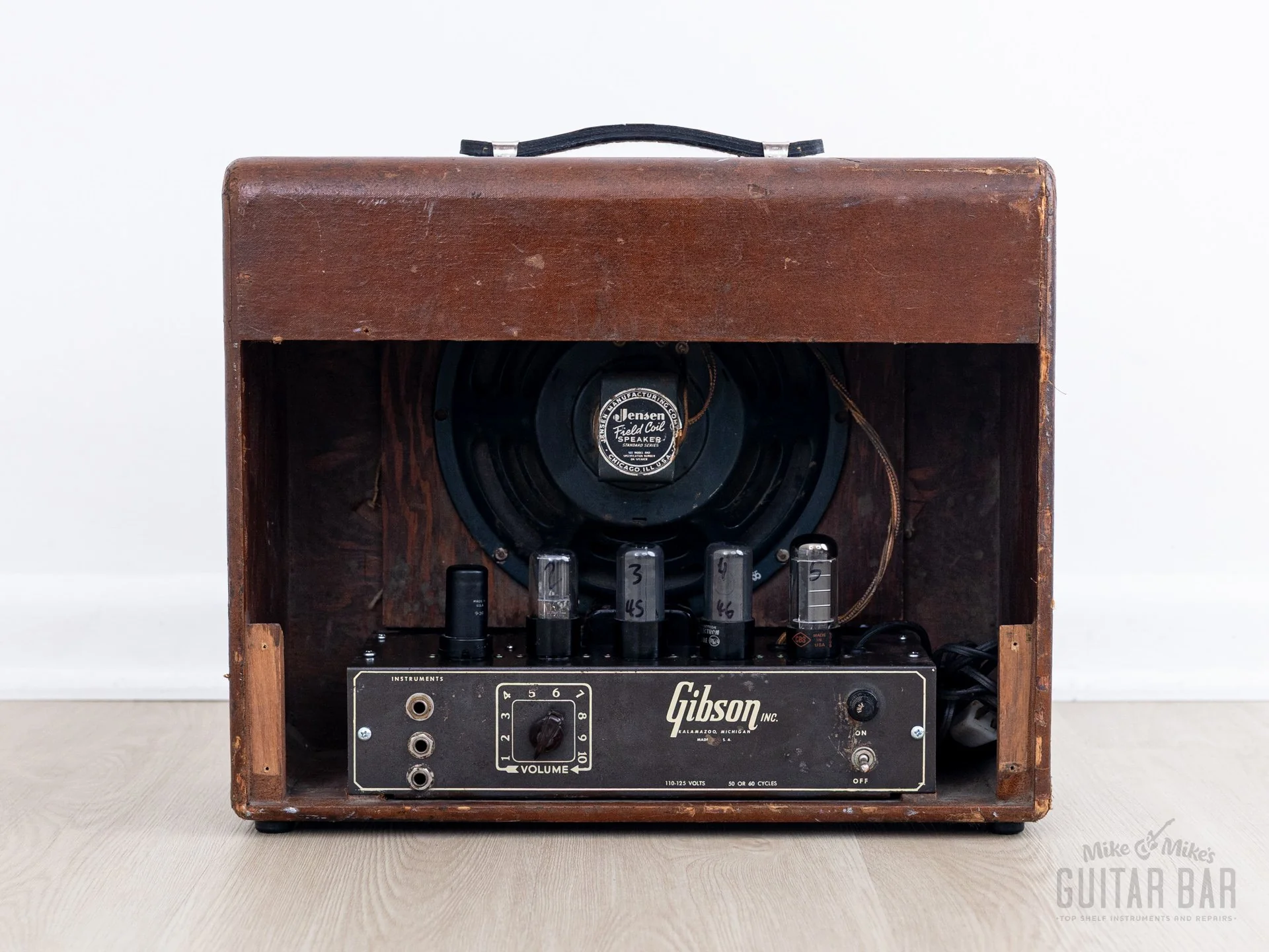 1952 Gibson BR-6 Vintage 1x10 Tube Amp w/ Jensen Field Coil & RCA Tubes, Serviced - Image 8
