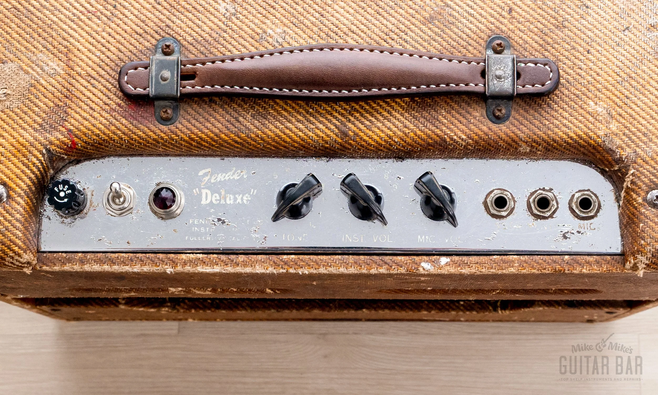 1954 Fender Tweed Deluxe 5D3 Wide Panel Vintage Tube Amp 1x12 w/ Jensen P12R - Image 4