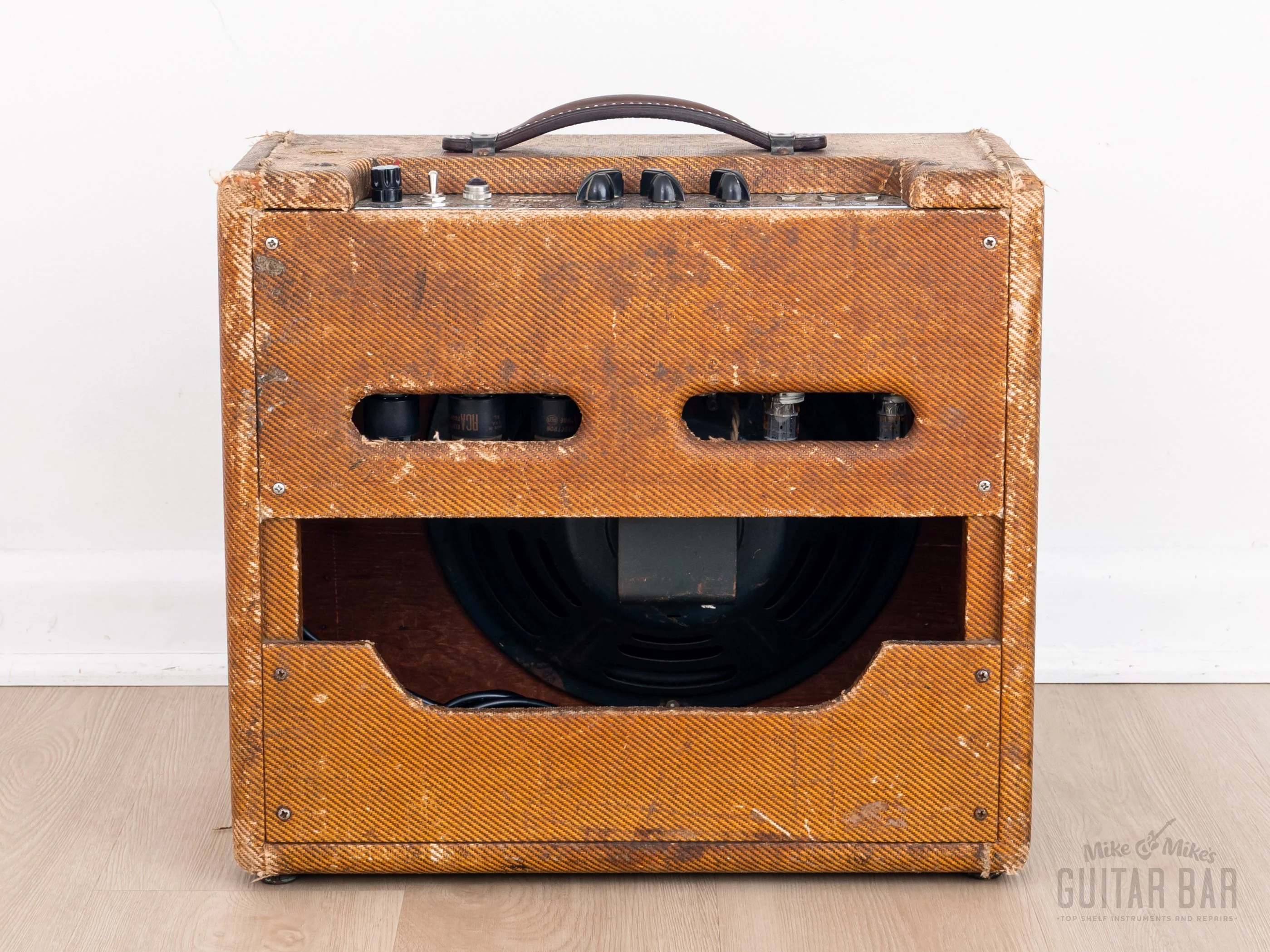 1954 Fender Tweed Deluxe 5D3 Wide Panel Vintage Tube Amp 1x12 w/ Jensen P12R - Image 9