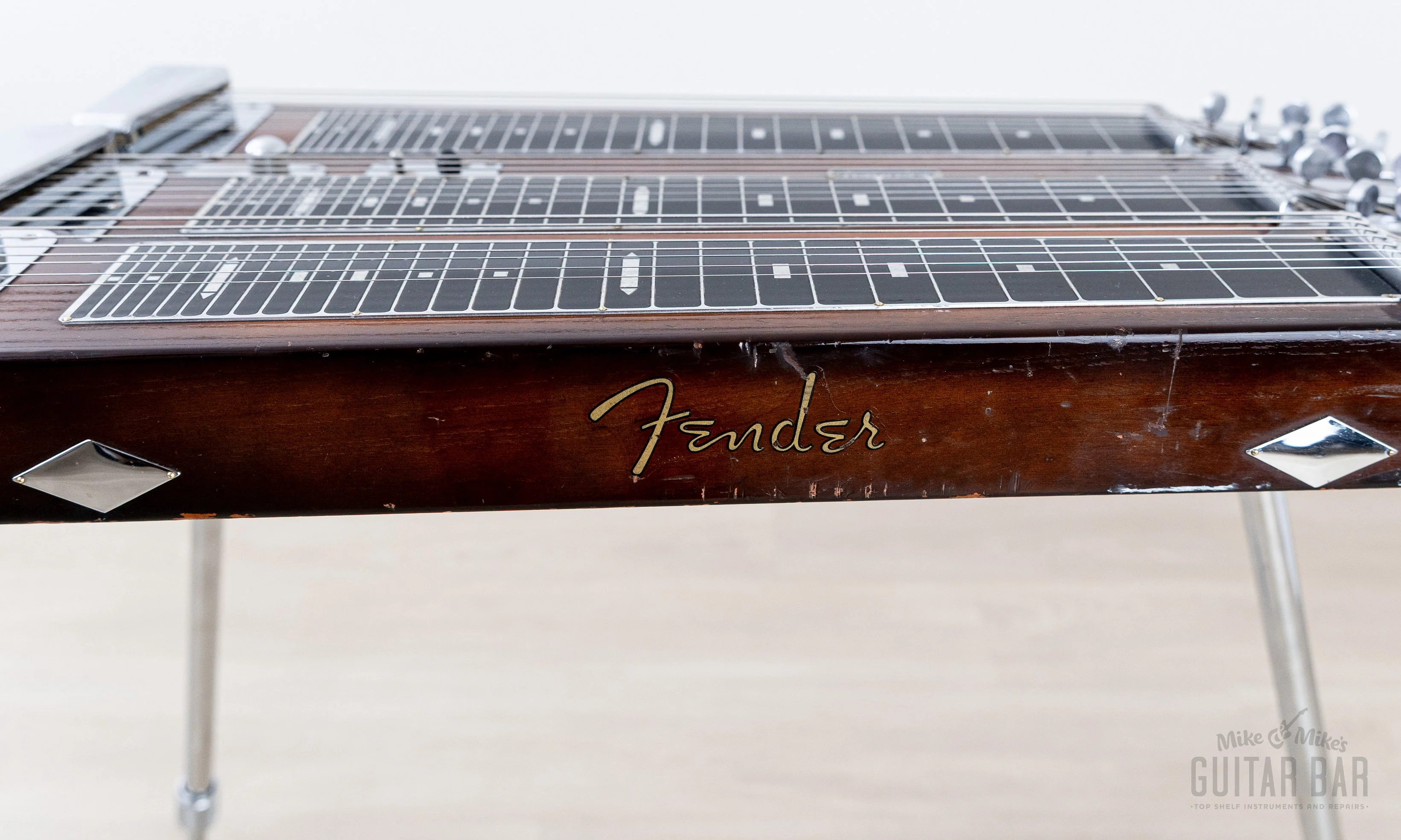 1955 Fender Custom Triple 8 T-8 Vintage Console Lap Steel w/ Tweed Case, Legs - Image 16