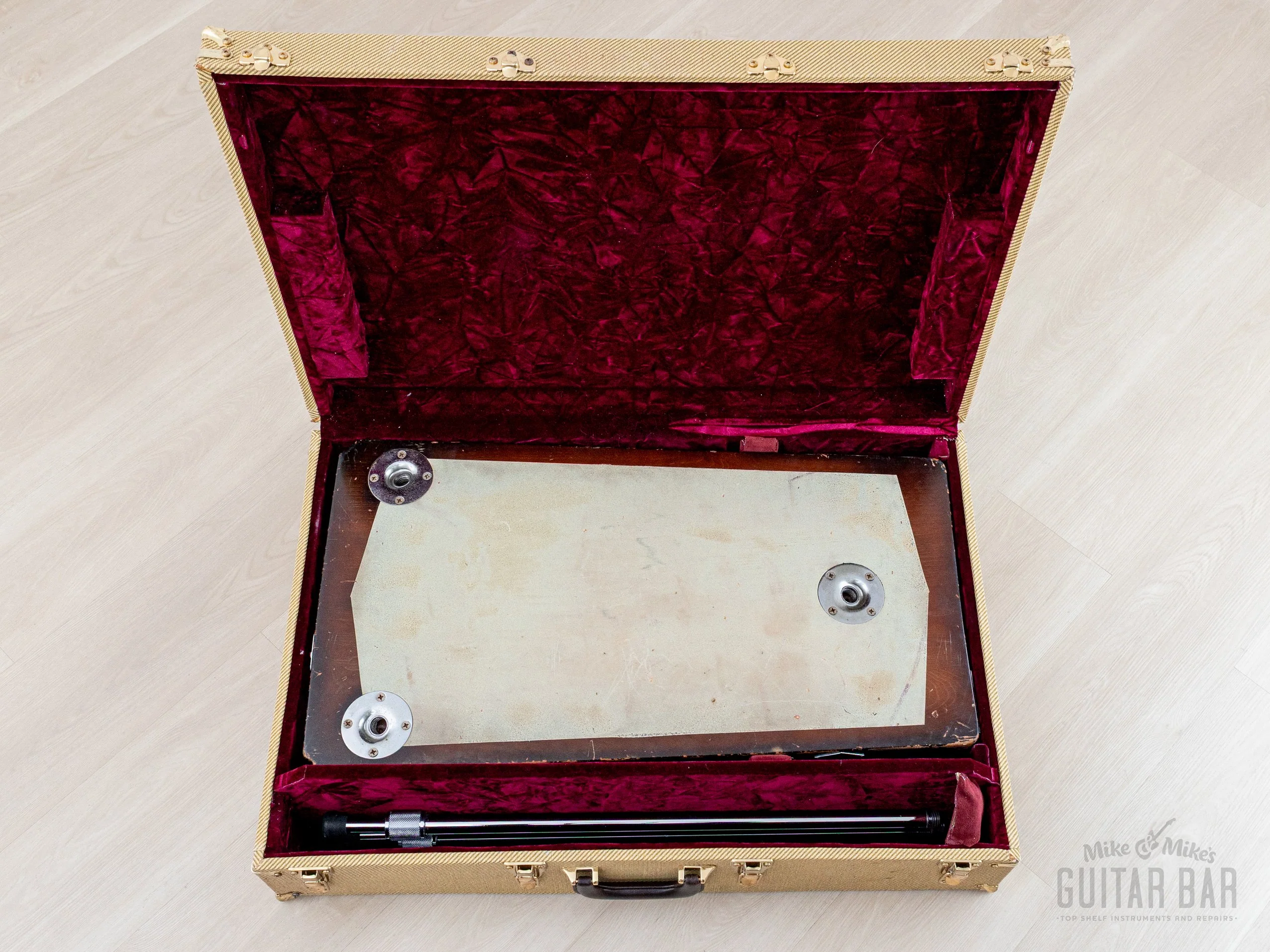 1955 Fender Custom Triple 8 T-8 Vintage Console Lap Steel w/ Tweed Case, Legs - Image 18