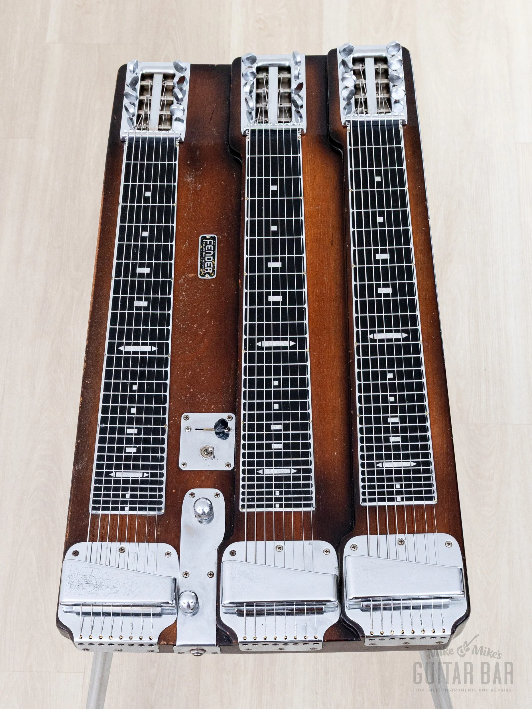 1955 Fender Custom Triple 8 T-8 Vintage Console Lap Steel w/ Tweed Case, Legs - Image 2