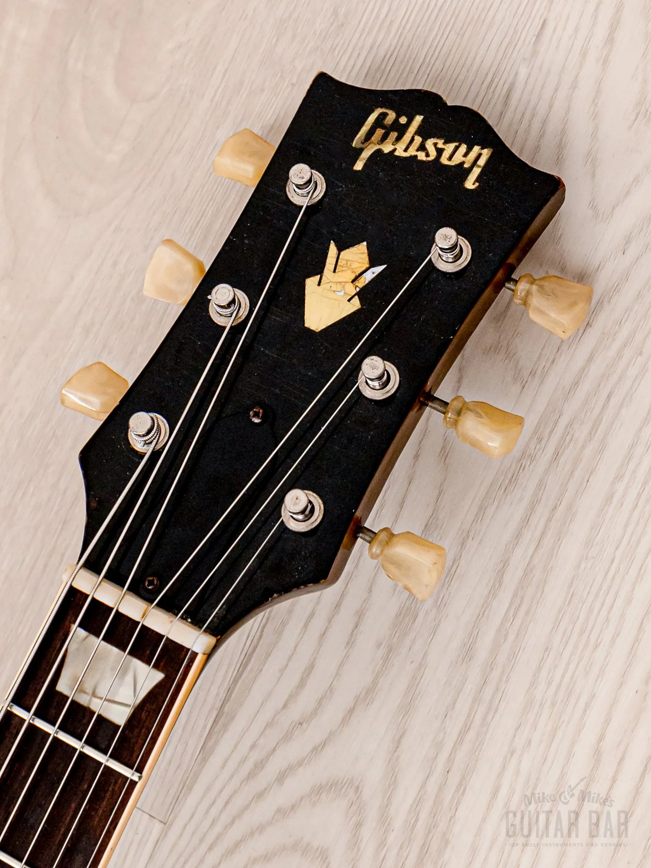 1955 Gibson J-160E Vintage Acoustic Electric Guitar Solid Top/Back w/ P-90 & Case - Image 4