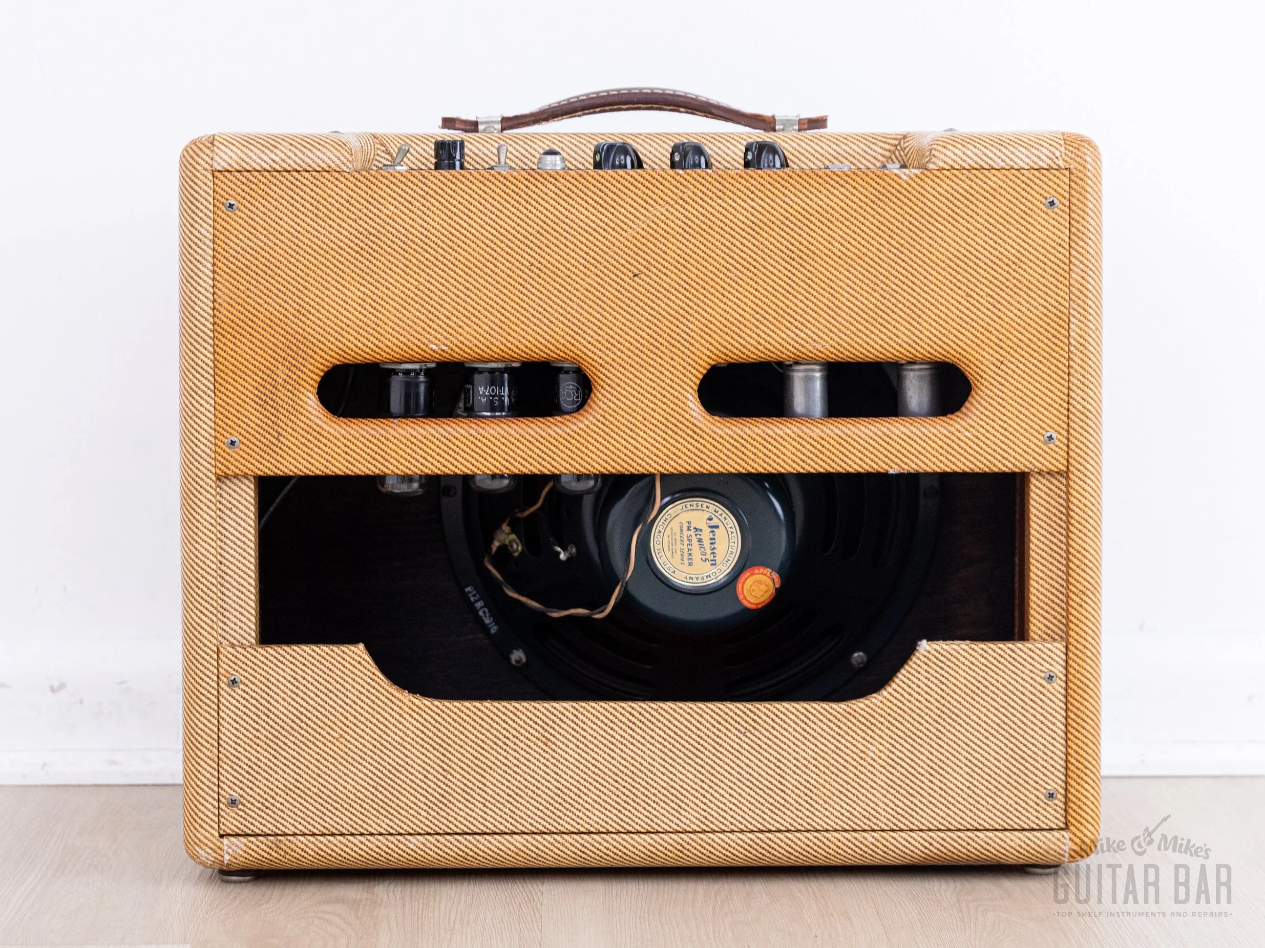1956 Fender Deluxe Tweed Narrow Panel Vintage Tube Amp 5E3 w/ Jensen P12R, Collector-Grade - Image 9