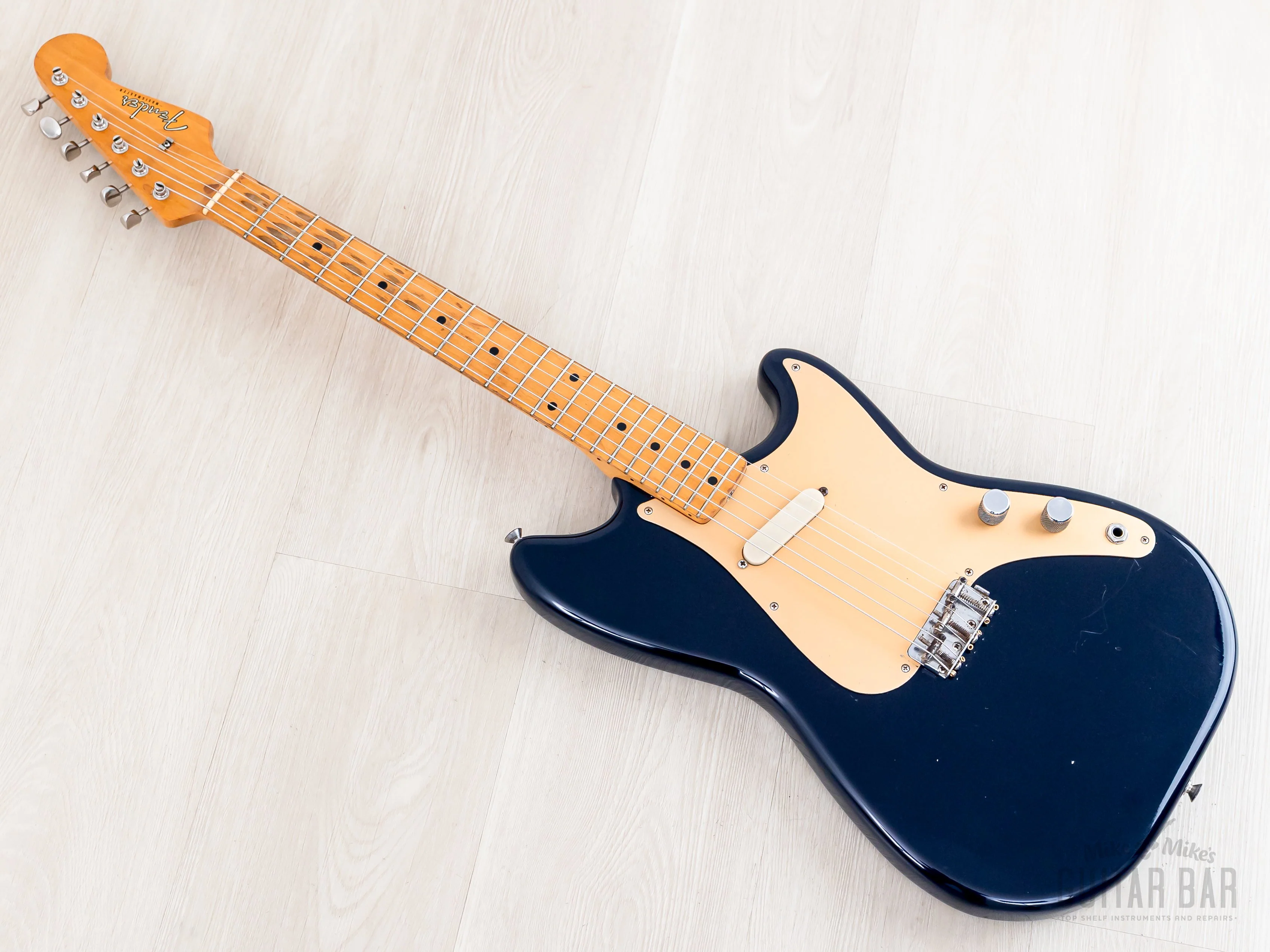 1957 Fender Musicmaster Pre-CBS Vintage Guitar Short Scale Gold Guard w/ Case - Image 10