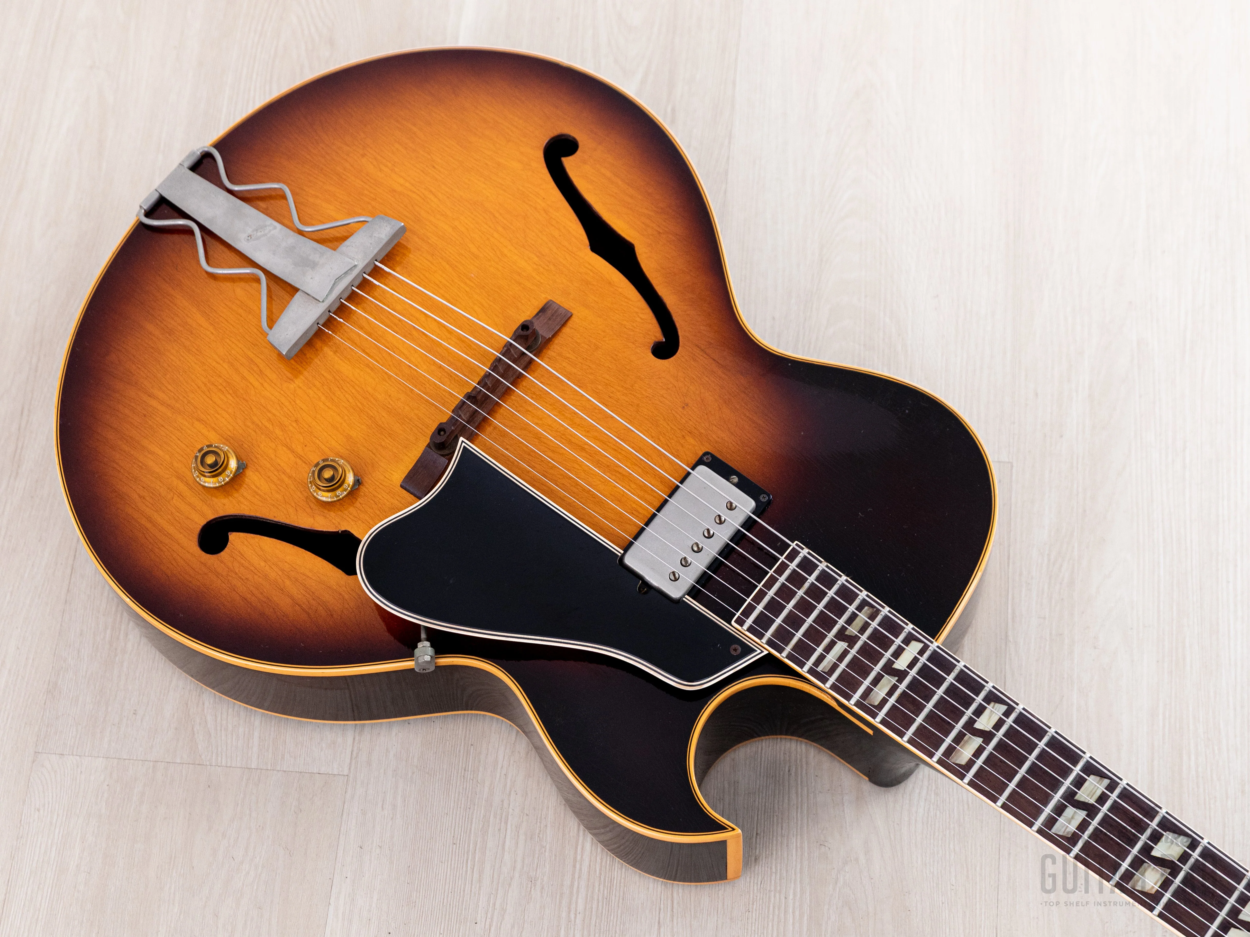 1957 Gibson ES-175 Vintage Hollowbody Guitar Sunburst w/ Lifton Case - Image 11