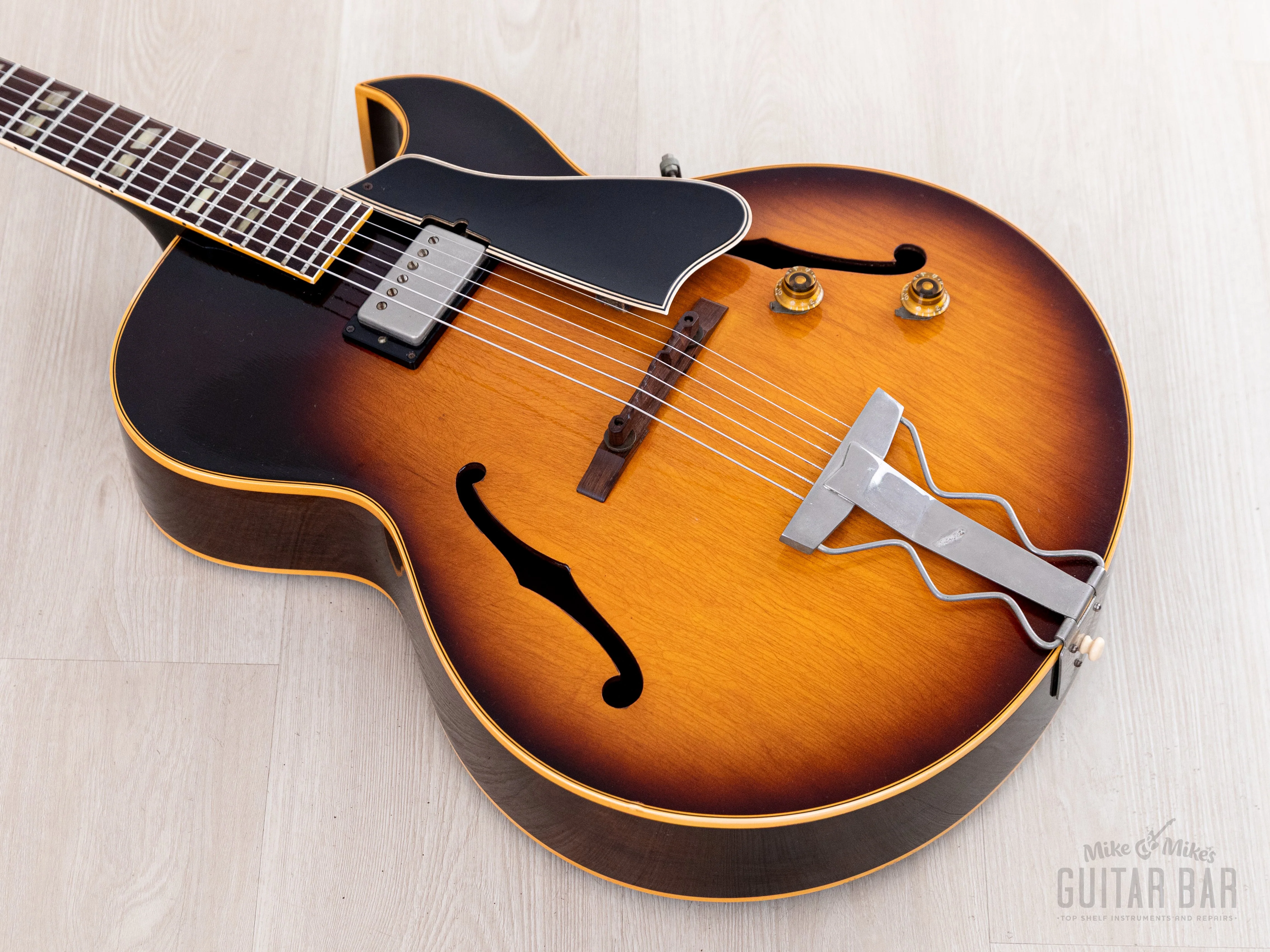1957 Gibson ES-175 Vintage Hollowbody Guitar Sunburst w/ Lifton Case - Image 12