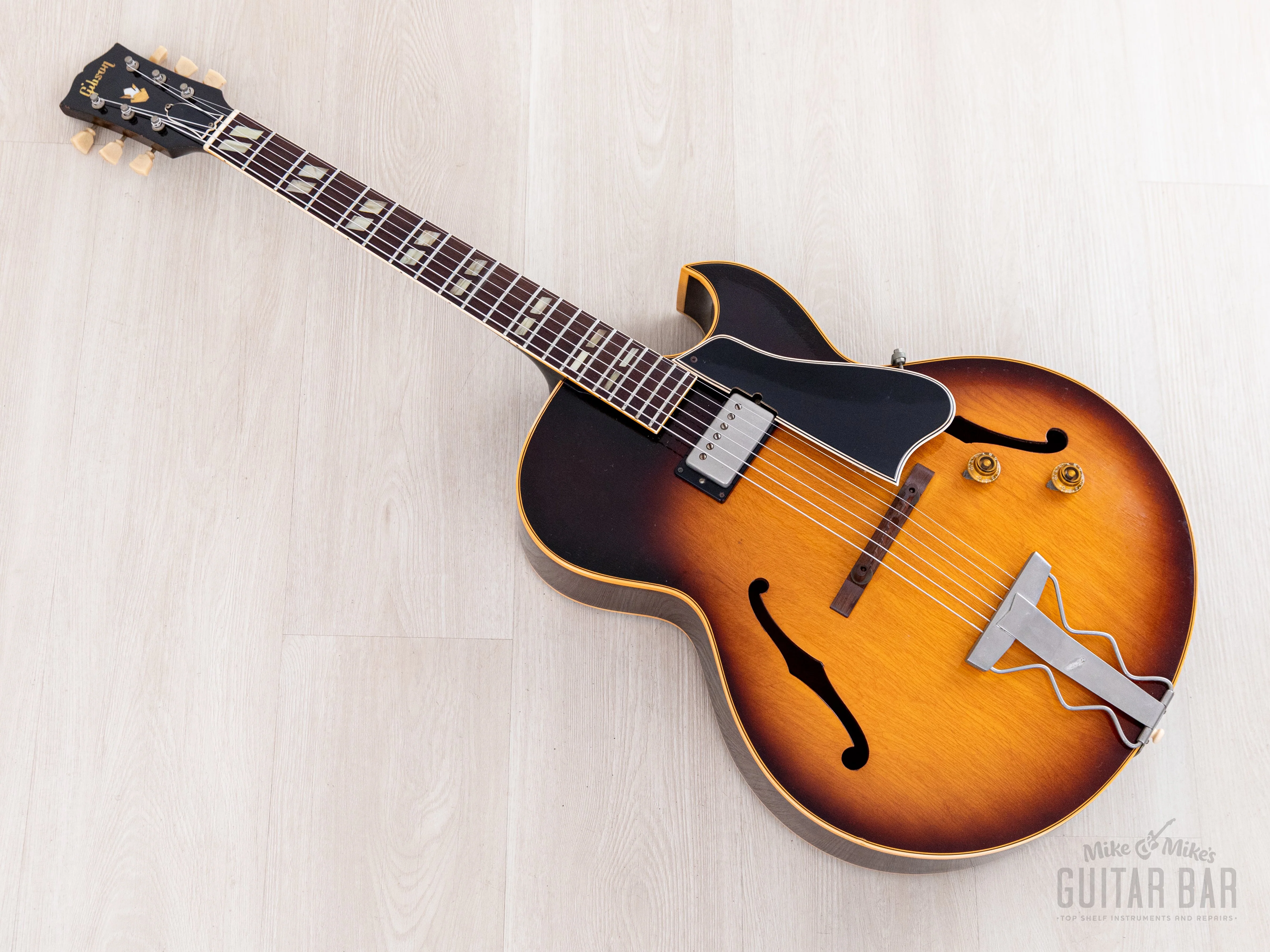 1957 Gibson ES-175 Vintage Hollowbody Guitar Sunburst w/ Lifton Case - Image 14