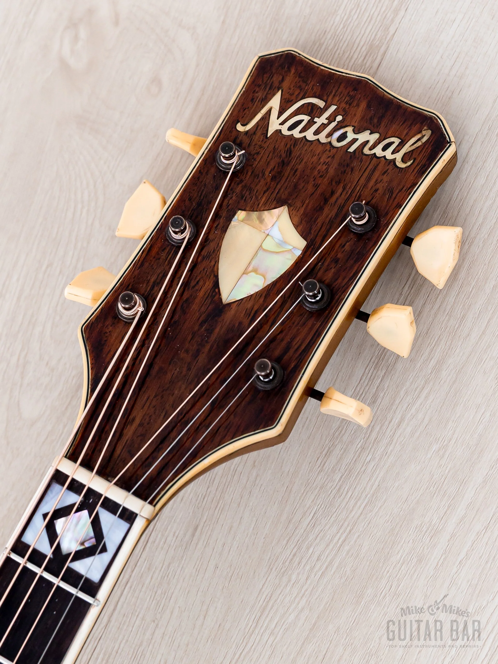 1957 National 1155E Eddie Dean Singing Cowboy One-Off Dreadnought Custom Color & Inlay, Gibson J-45 Body - Image 4