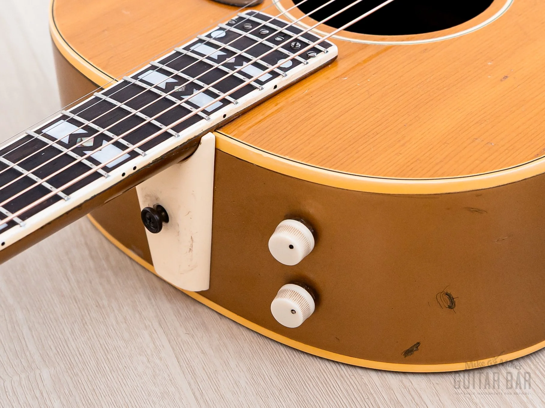 1957 National 1155E Eddie Dean Singing Cowboy One-Off Dreadnought Custom Color & Inlay, Gibson J-45 Body - Image 6
