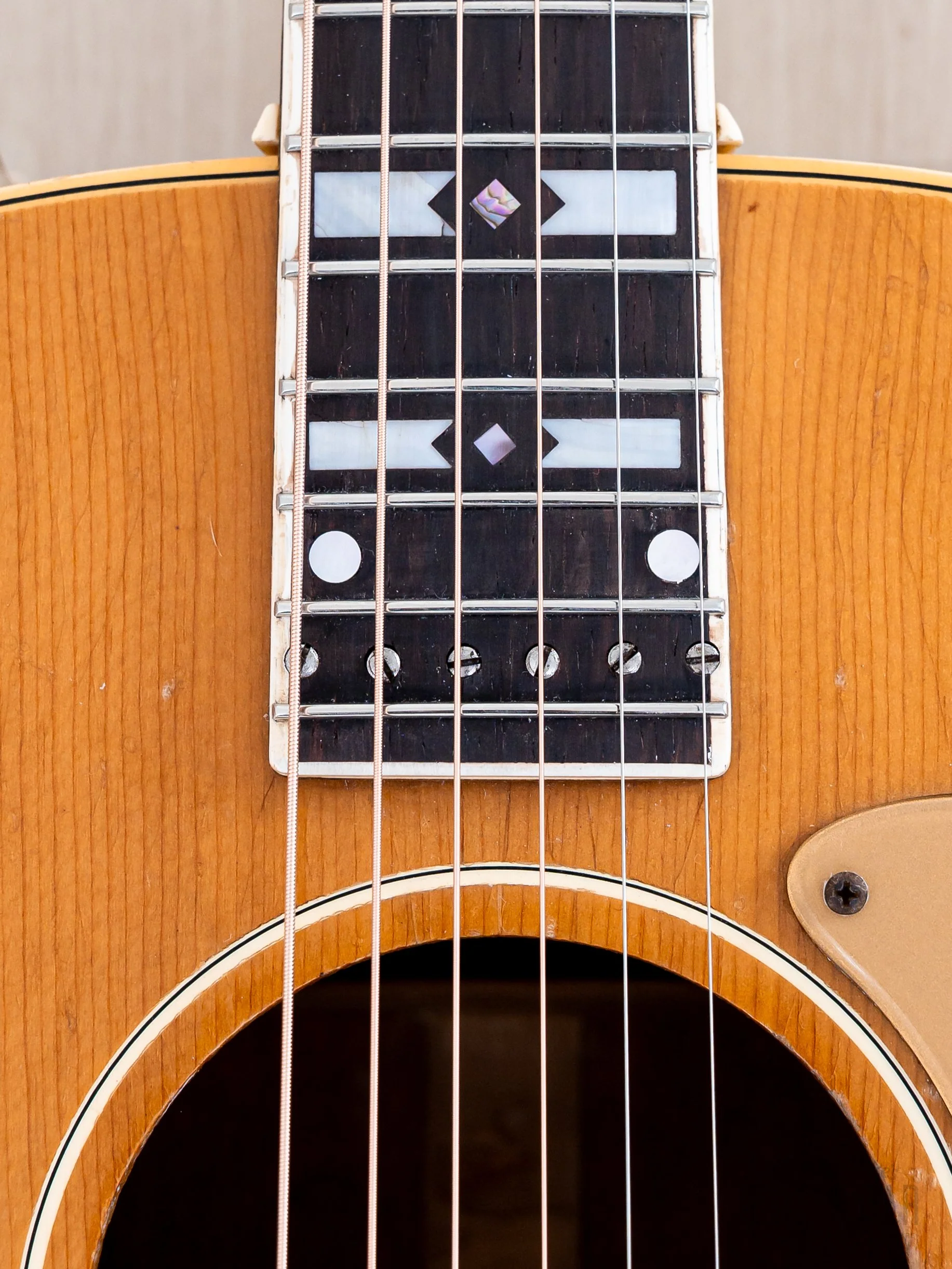 1957 National 1155E Eddie Dean Singing Cowboy One-Off Dreadnought Custom Color & Inlay, Gibson J-45 Body - Image 8