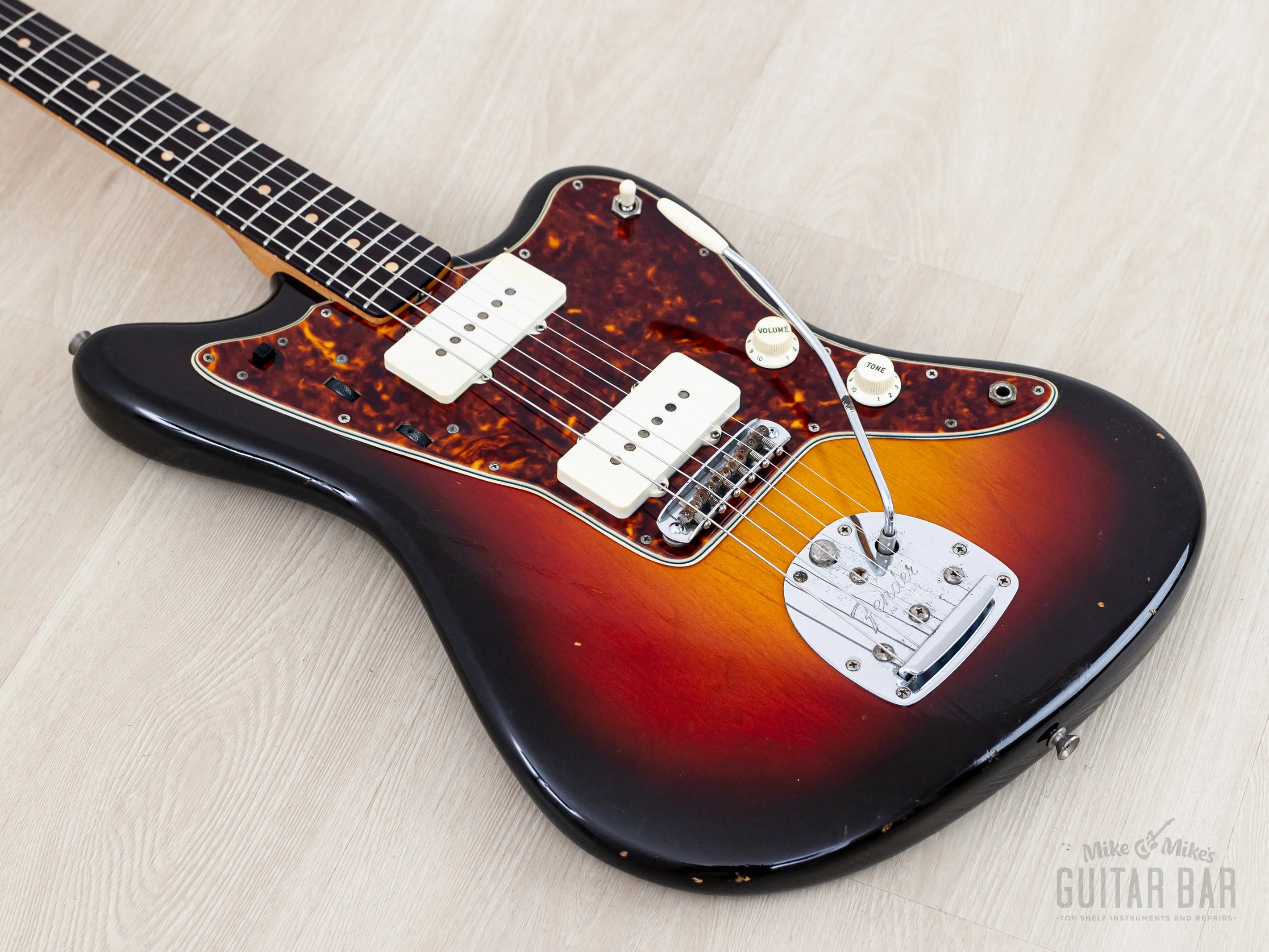 1958/1961 Fender Jazzmaster Employee Build Vintage Pre-CBS Offset Guitar Sunburst 100% Original w/ Case, Hangtag - Image 10