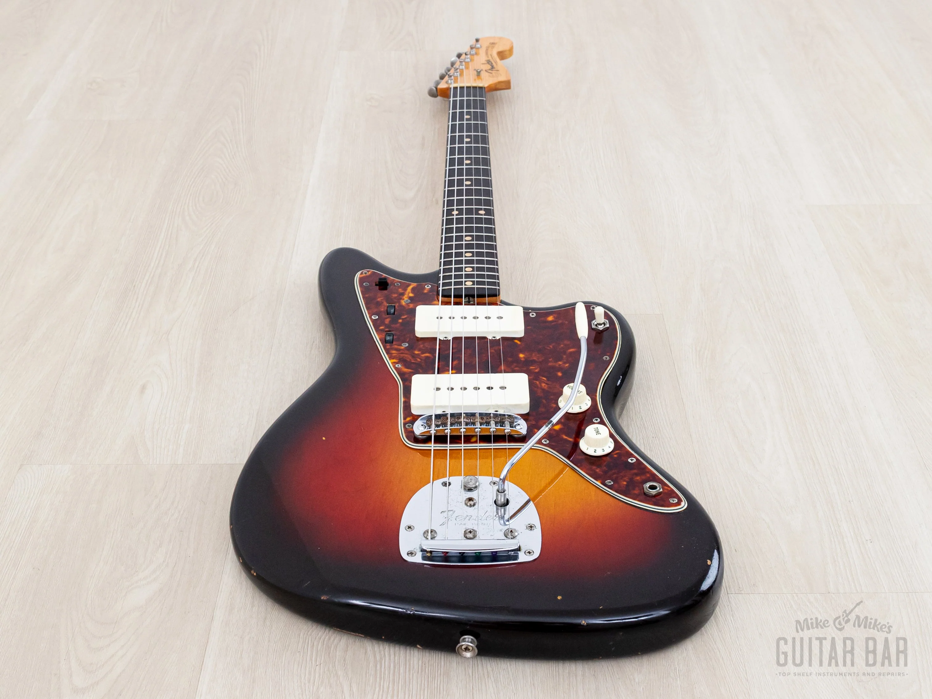 1958/1961 Fender Jazzmaster Employee Build Vintage Pre-CBS Offset Guitar Sunburst 100% Original w/ Case, Hangtag - Image 11