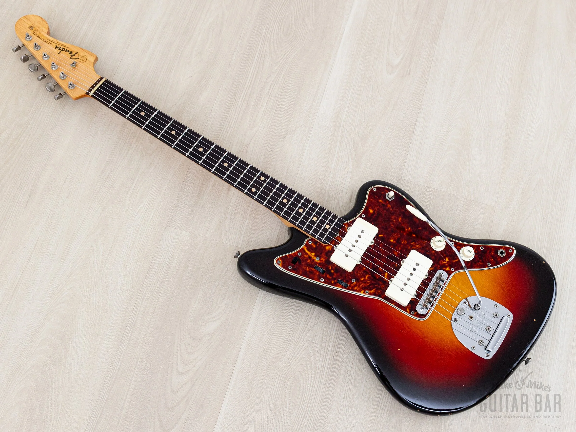 1958/1961 Fender Jazzmaster Employee Build Vintage Pre-CBS Offset Guitar Sunburst 100% Original w/ Case, Hangtag - Image 12