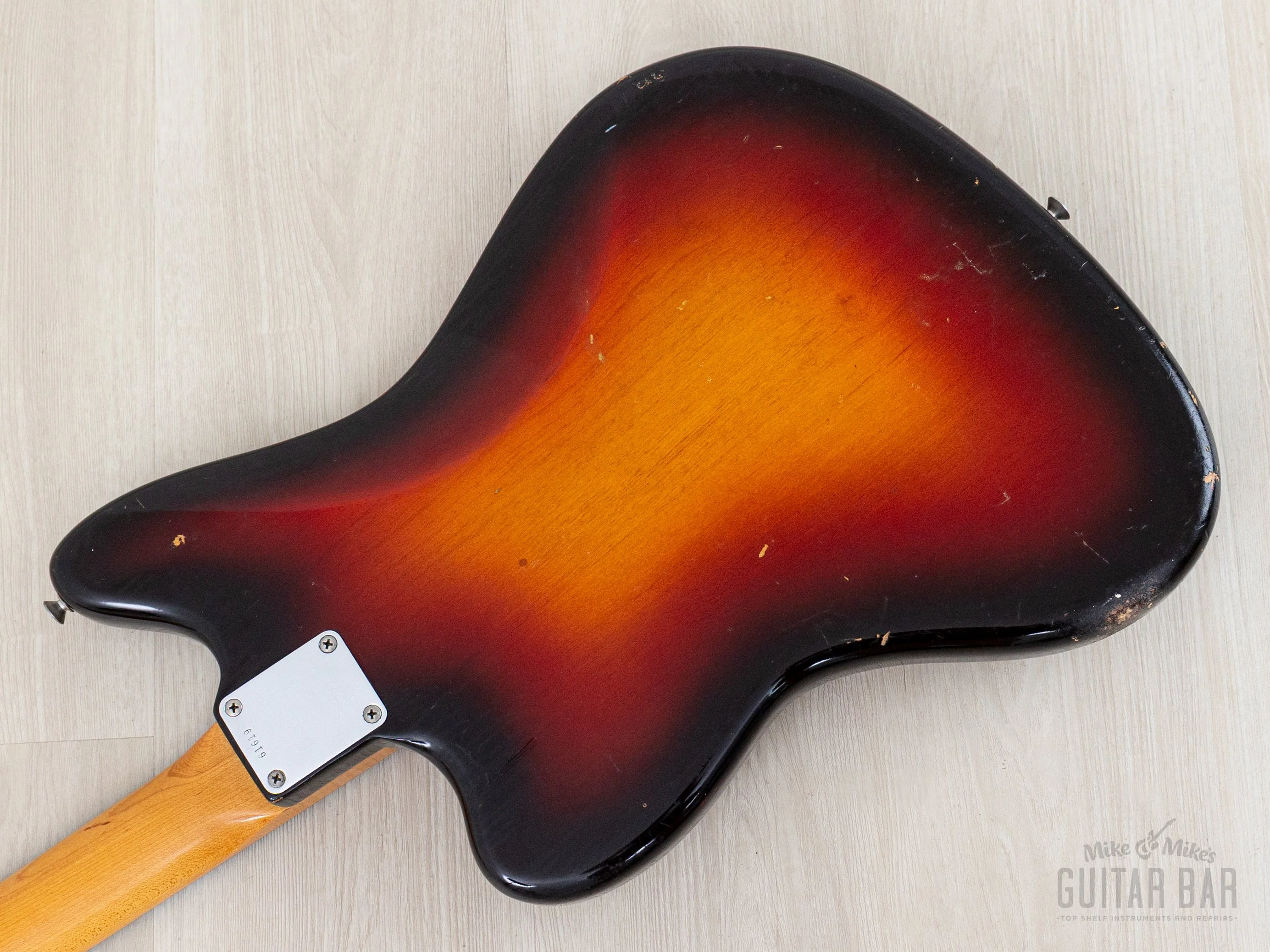 1958/1961 Fender Jazzmaster Employee Build Vintage Pre-CBS Offset Guitar Sunburst 100% Original w/ Case, Hangtag - Image 15