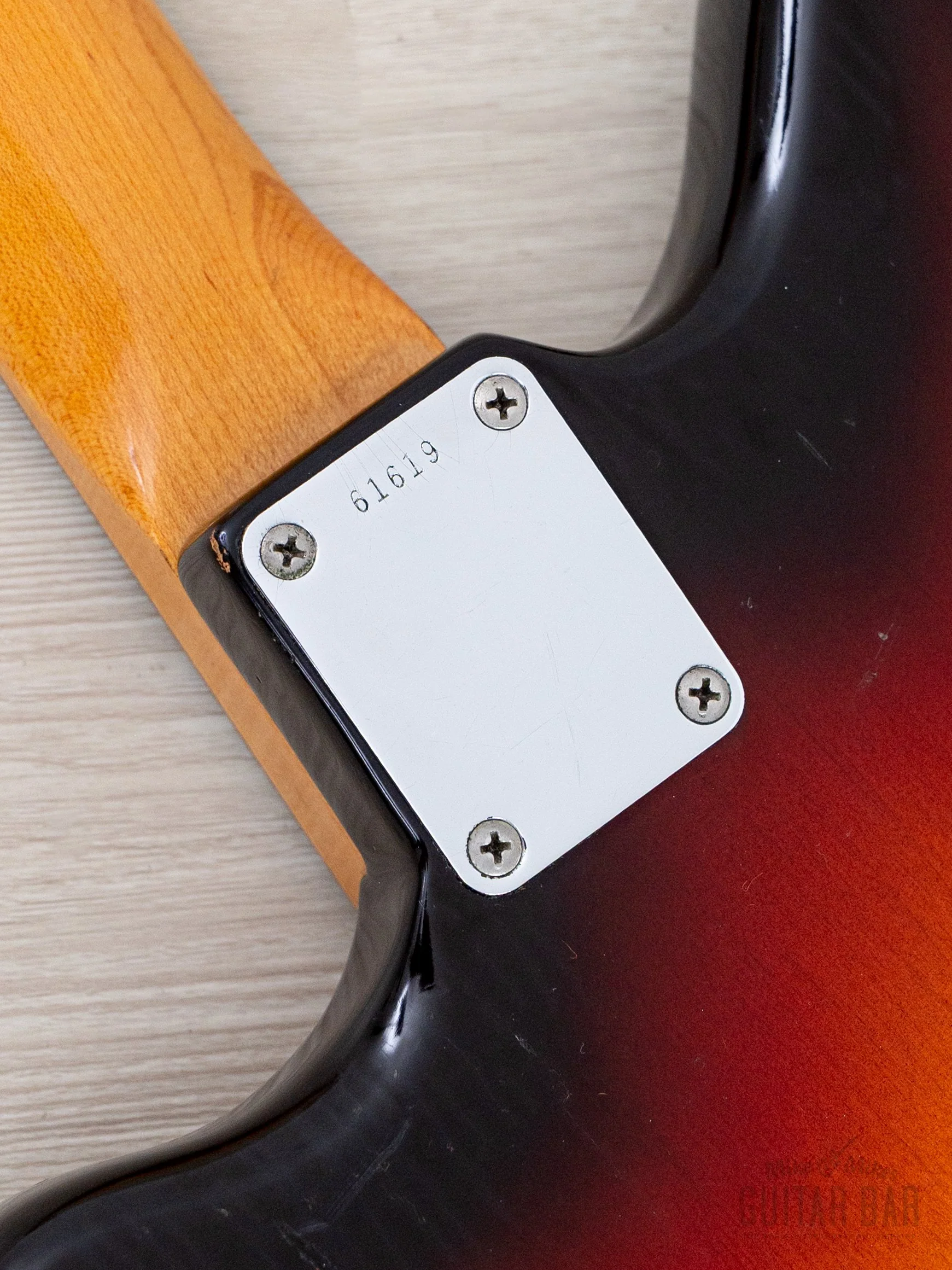 1958/1961 Fender Jazzmaster Employee Build Vintage Pre-CBS Offset Guitar Sunburst 100% Original w/ Case, Hangtag - Image 16
