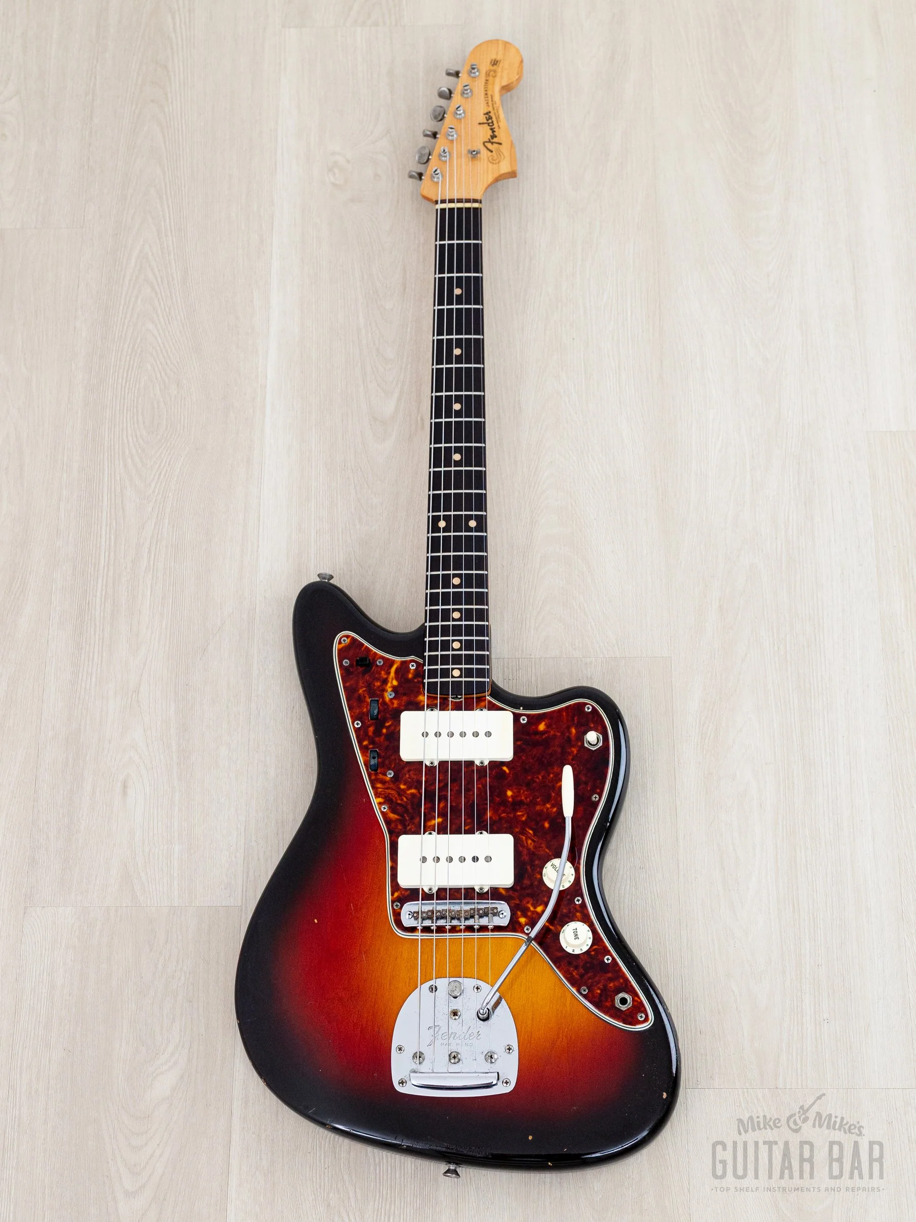 1958/1961 Fender Jazzmaster Employee Build Vintage Pre-CBS Offset Guitar Sunburst 100% Original w/ Case, Hangtag - Image 2
