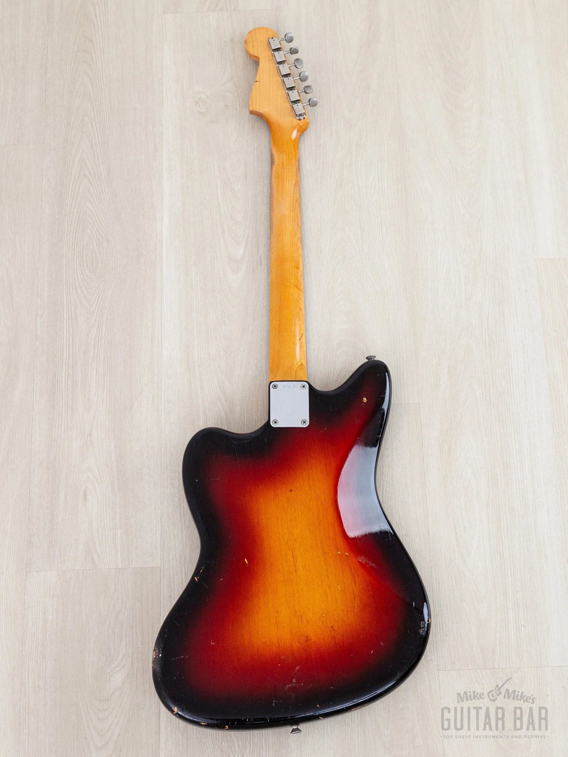 1958/1961 Fender Jazzmaster Employee Build Vintage Pre-CBS Offset Guitar Sunburst 100% Original w/ Case, Hangtag - Image 3