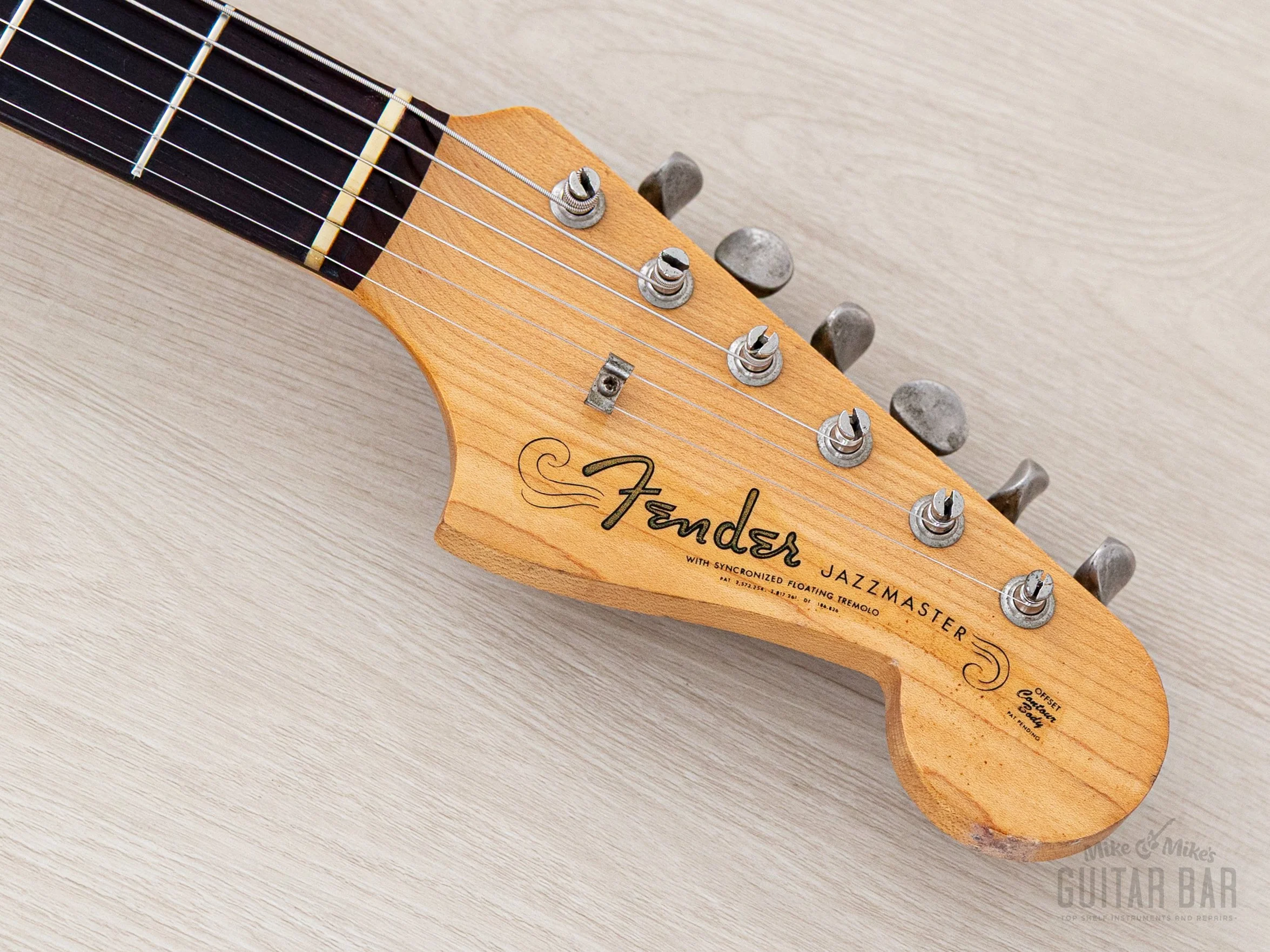 1958/1961 Fender Jazzmaster Employee Build Vintage Pre-CBS Offset Guitar Sunburst 100% Original w/ Case, Hangtag - Image 4