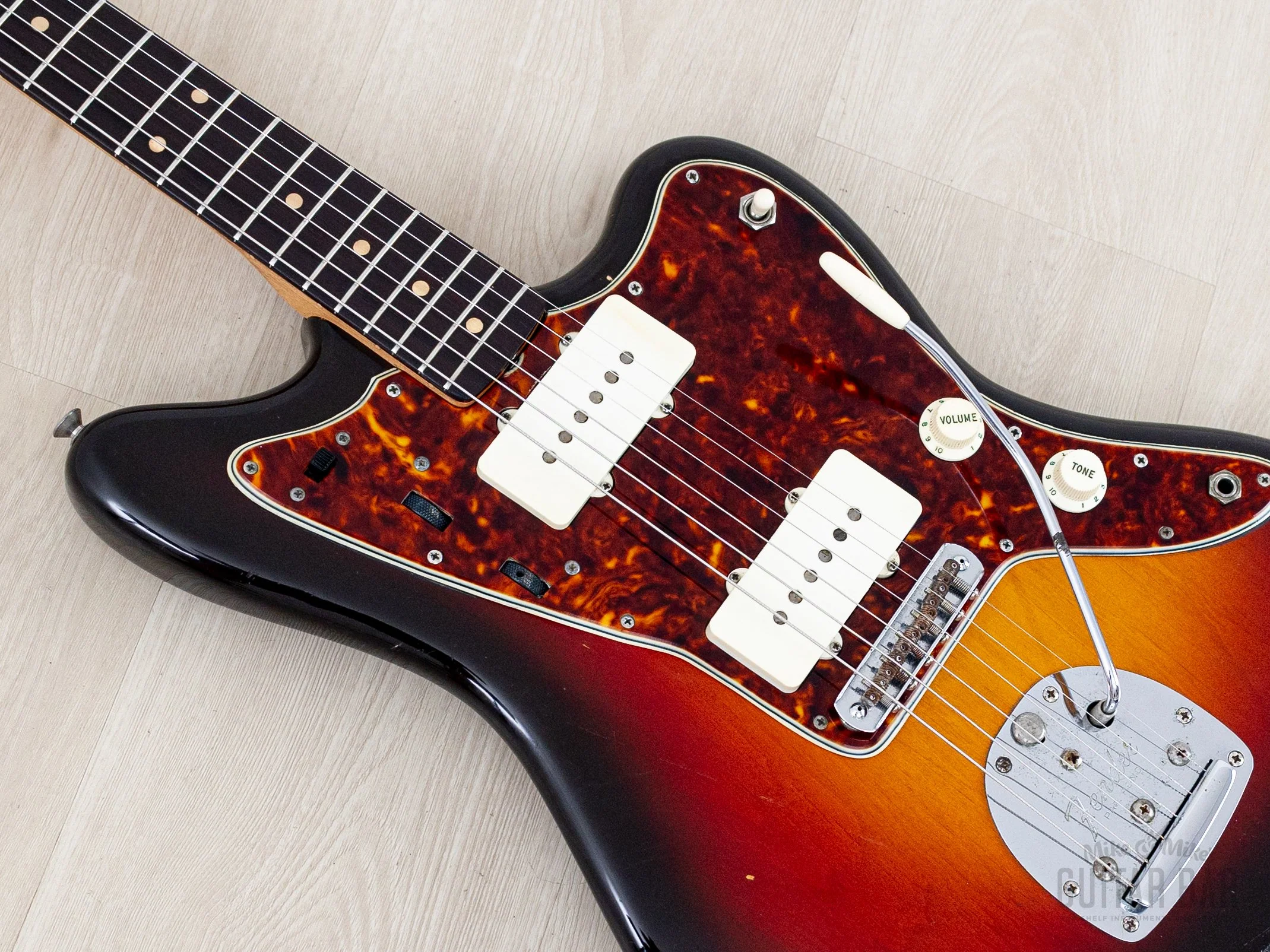 1958/1961 Fender Jazzmaster Employee Build Vintage Pre-CBS Offset Guitar Sunburst 100% Original w/ Case, Hangtag - Image 7