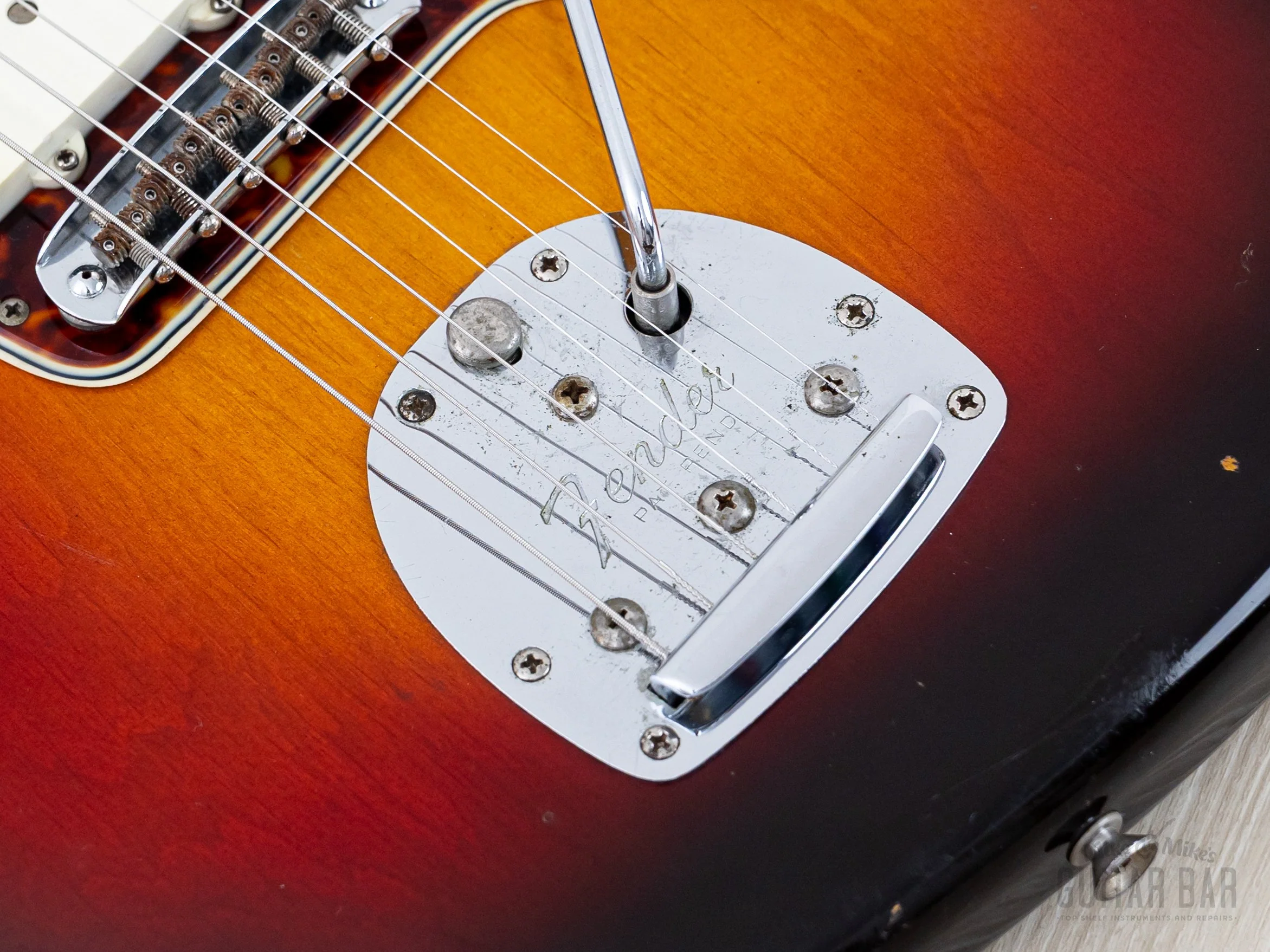 1958/1961 Fender Jazzmaster Employee Build Vintage Pre-CBS Offset Guitar Sunburst 100% Original w/ Case, Hangtag - Image 8