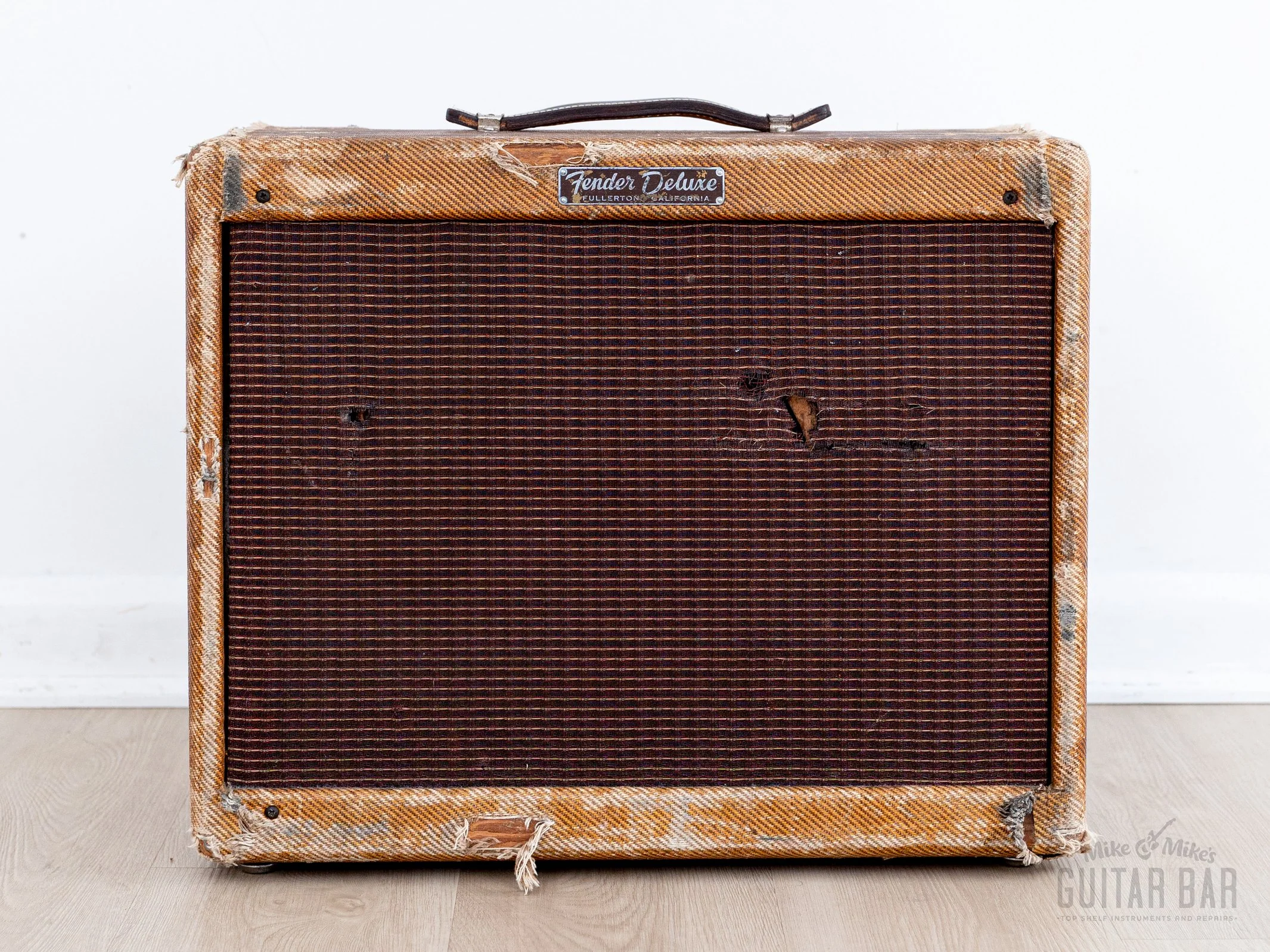 1958 Fender Deluxe Tweed Narrow Panel Vintage Tube Amp 5E3 w/ Jensen P12R - Image 2
