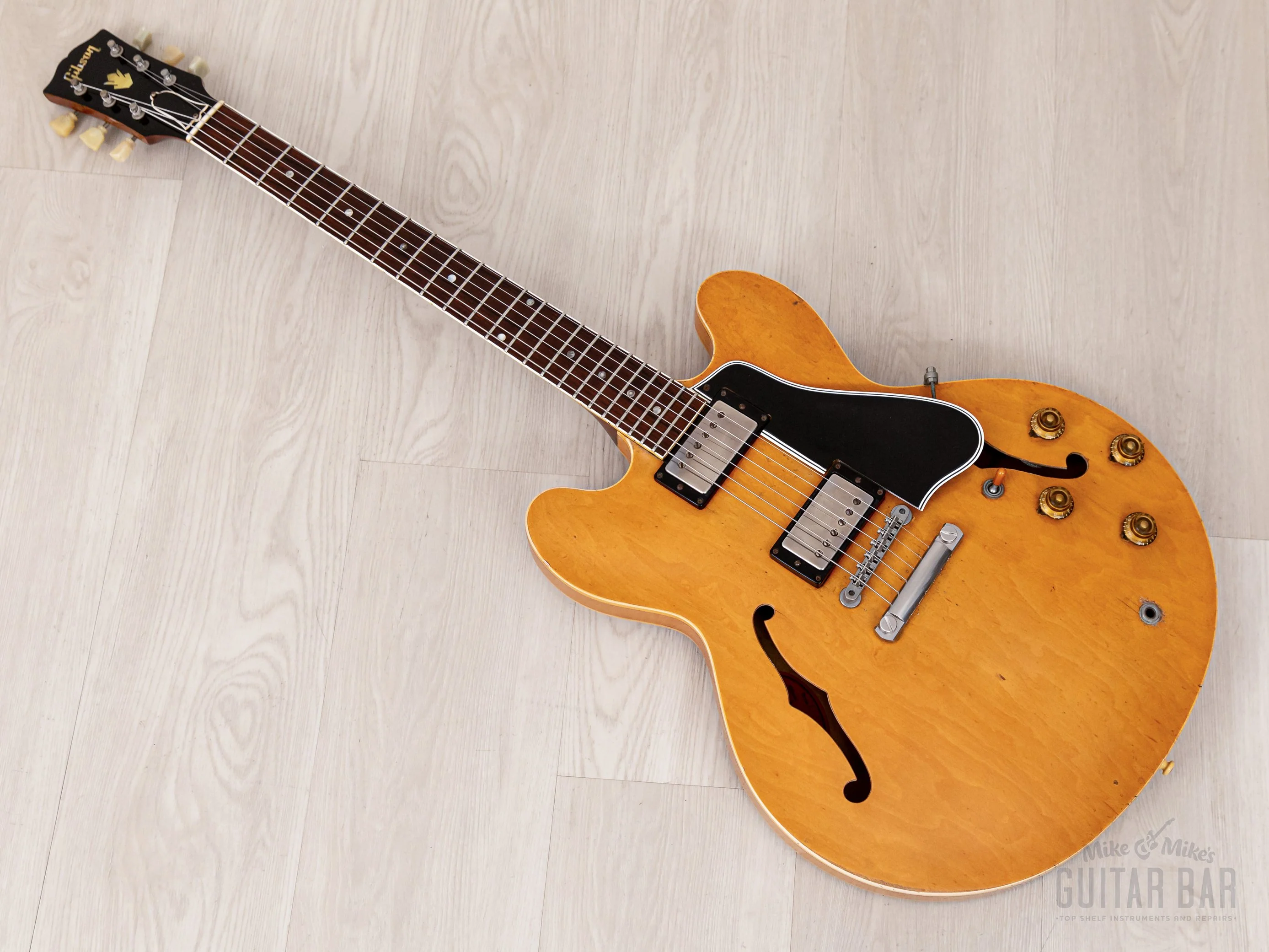 1958 Gibson ES-335 TDN Vintage Semi-Hollow Blonde Thin Top w/ PAFs, Case - Image 14