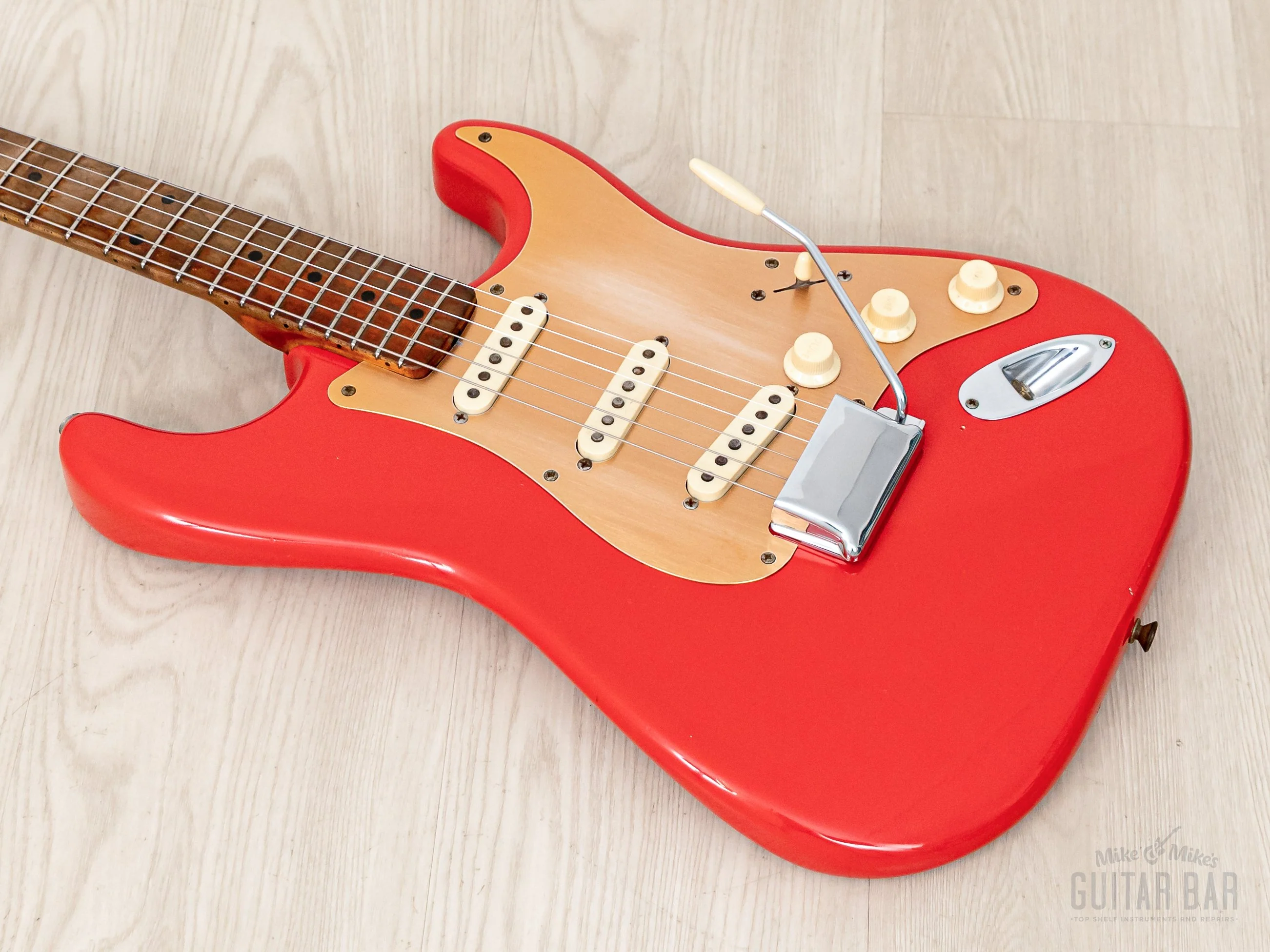 1959 Fender Stratocaster Vintage Guitar Pre-CBS, Matador Red Lacquer (Riggio) w/ Tweed Case - Image 10