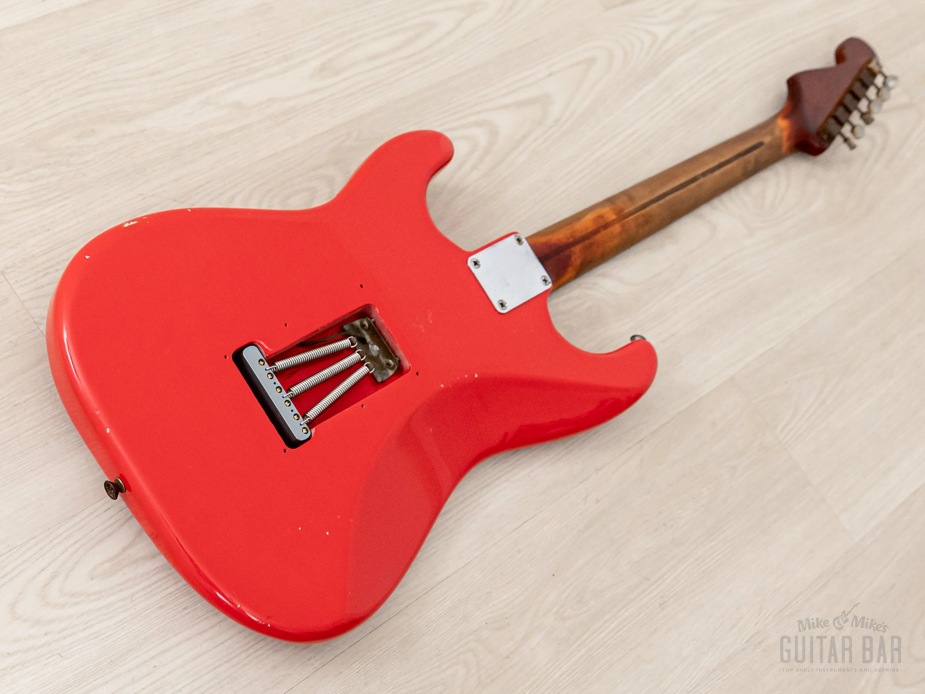 1959 Fender Stratocaster Vintage Guitar Pre-CBS, Matador Red Lacquer (Riggio) w/ Tweed Case - Image 14