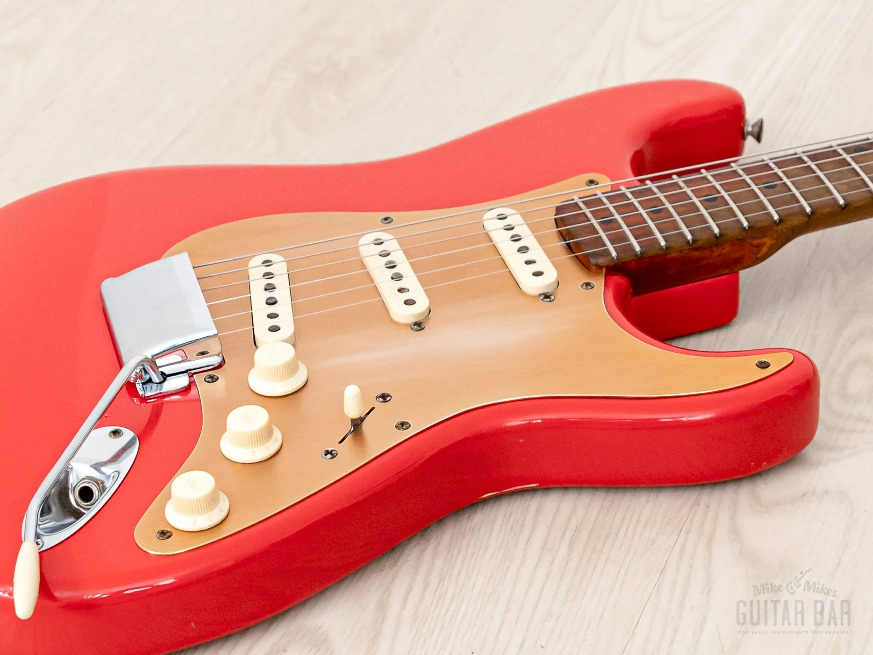 1959 Fender Stratocaster Vintage Guitar Pre-CBS, Matador Red Lacquer (Riggio) w/ Tweed Case - Image 6