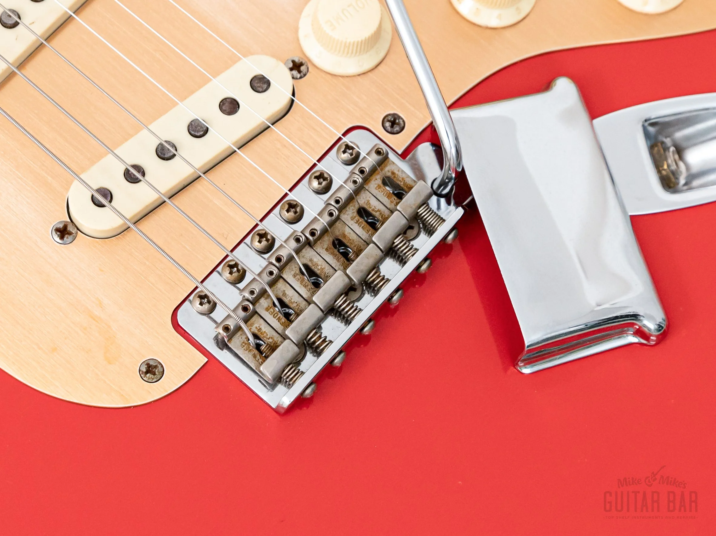 1959 Fender Stratocaster Vintage Guitar Pre-CBS, Matador Red Lacquer (Riggio) w/ Tweed Case - Image 8