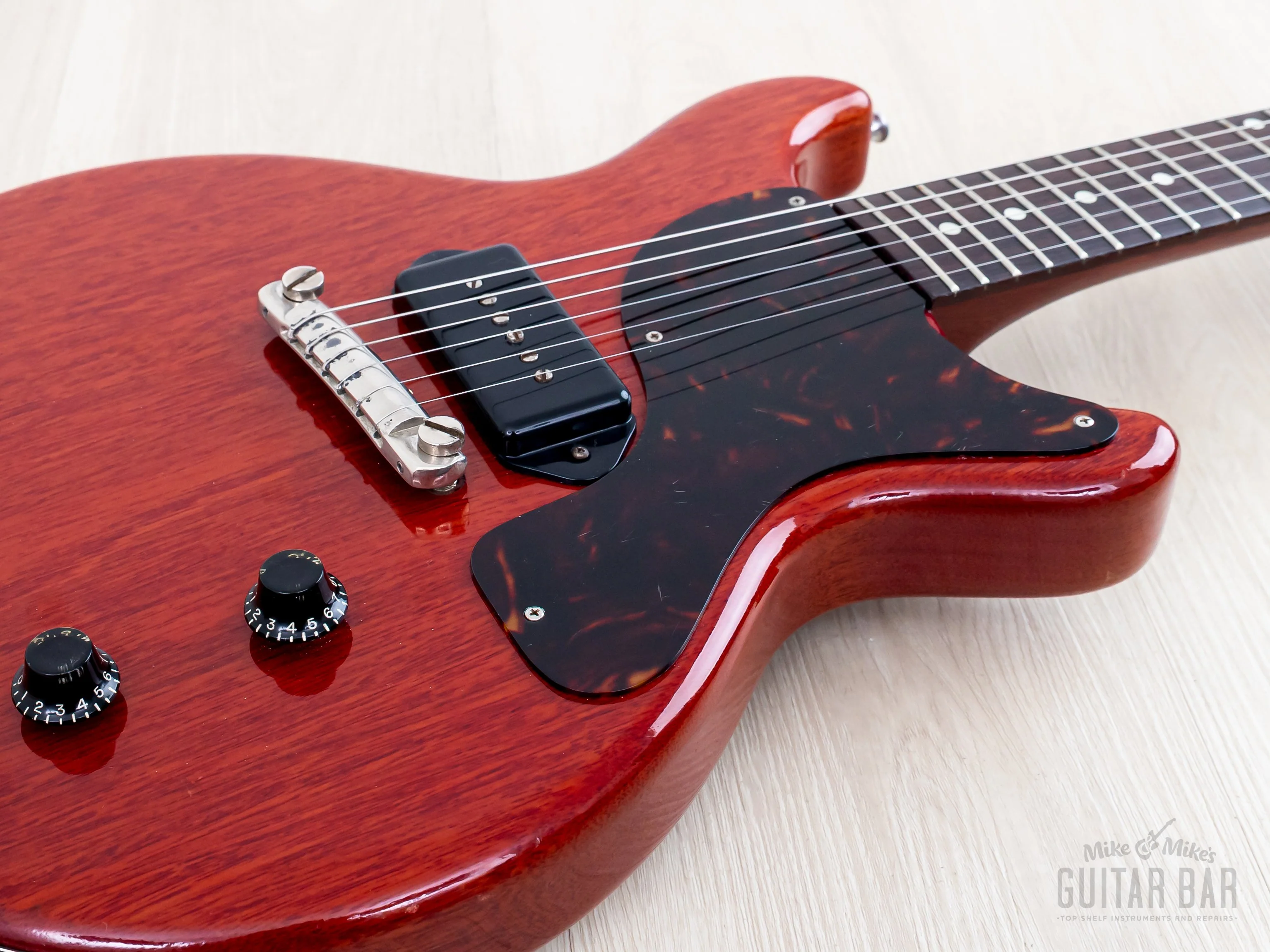1959 Gibson Les Paul Junior Double Cut Vintage Guitar Cherry w/ Case - Image 6